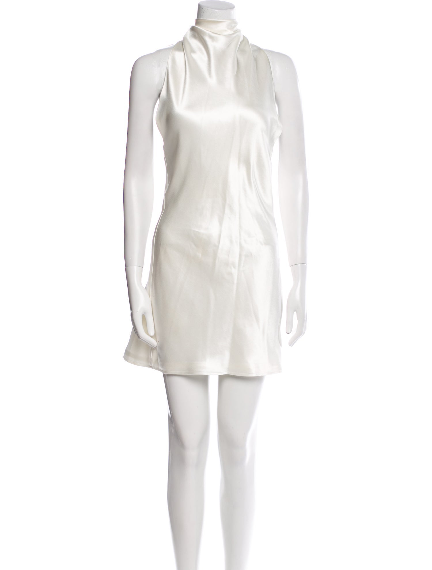 SAU LEE Mock Neck Knee-Length Dress