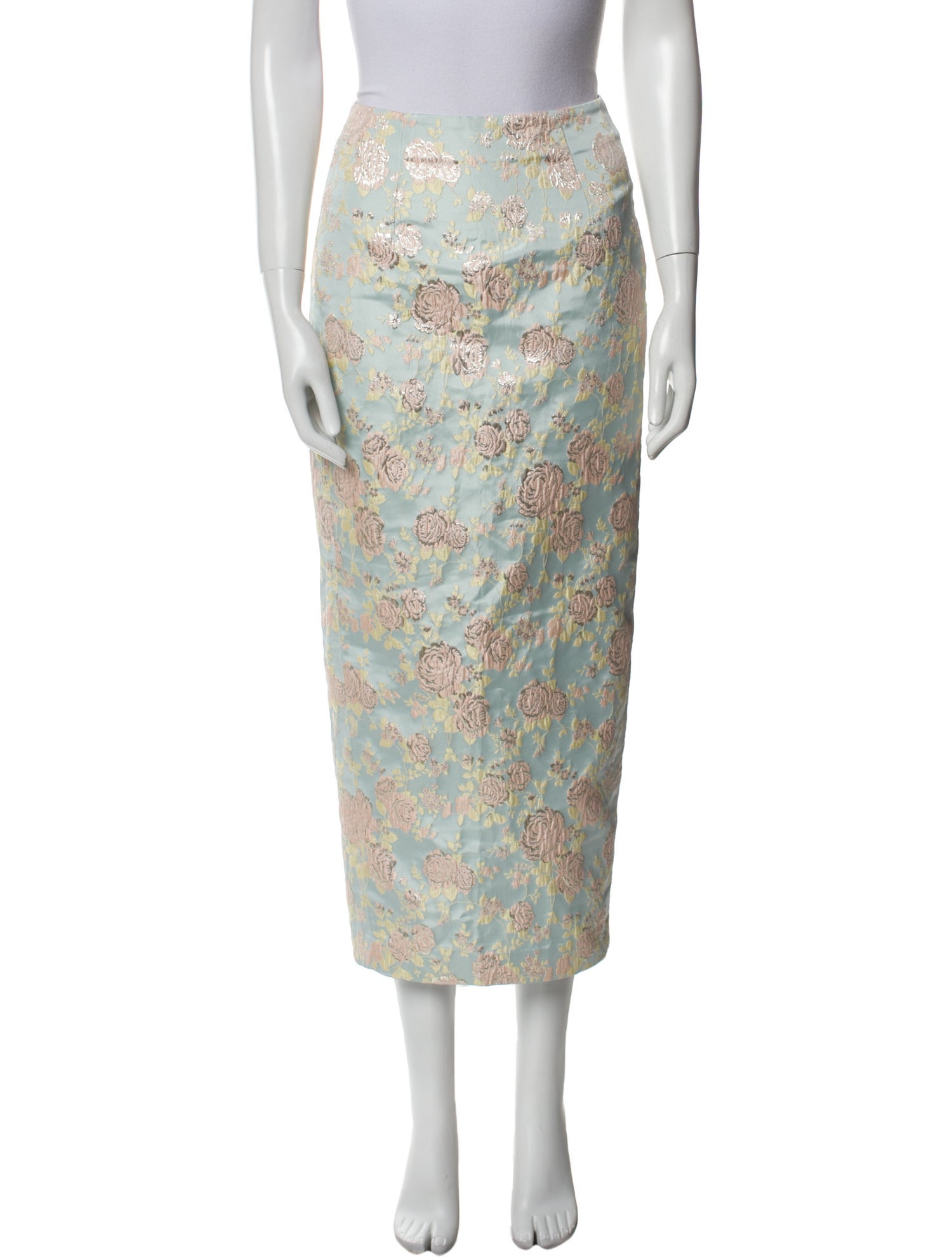 SAU LEE Printed Midi Length Skirt