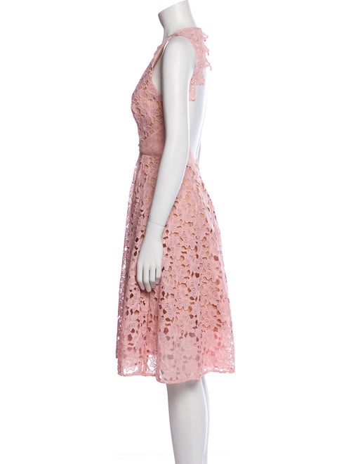 SAU LEE Lace Pattern Midi Length Dress