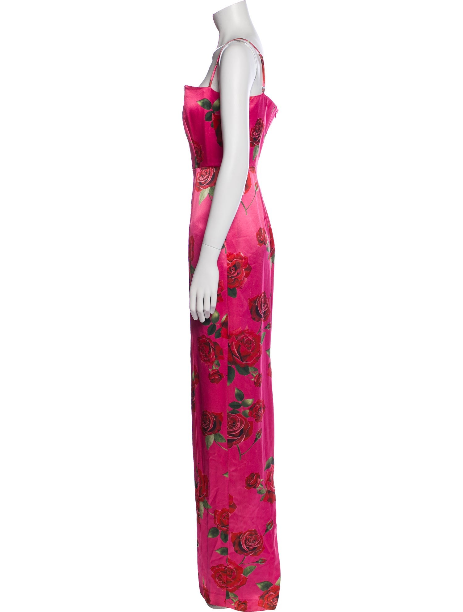SAU LEE Floral Print Long Dress