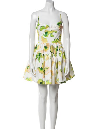 SAU LEE Floral Print Mini Dress