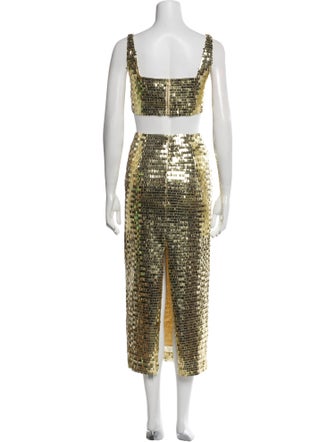 SAU LEE Glitter Accents Skirt Set