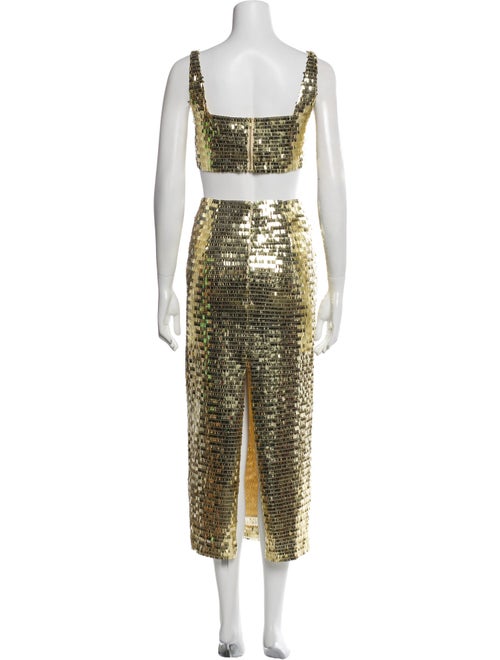 SAU LEE Glitter Accents Skirt Set