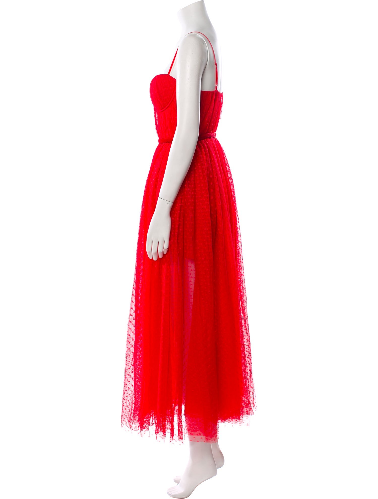 SAU LEE V-Neck Long Dress