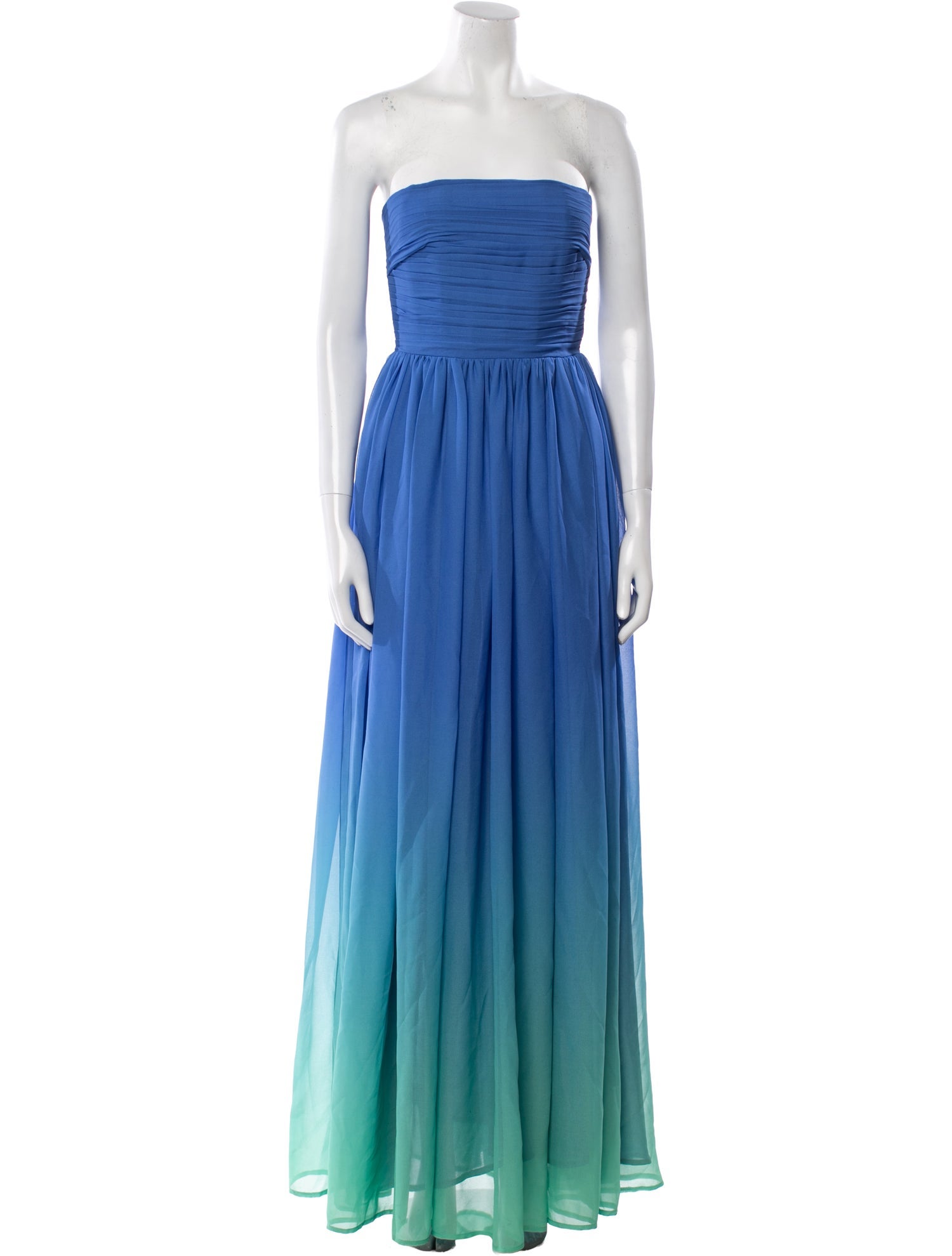 SAU LEE Colorblock Pattern Long Dress