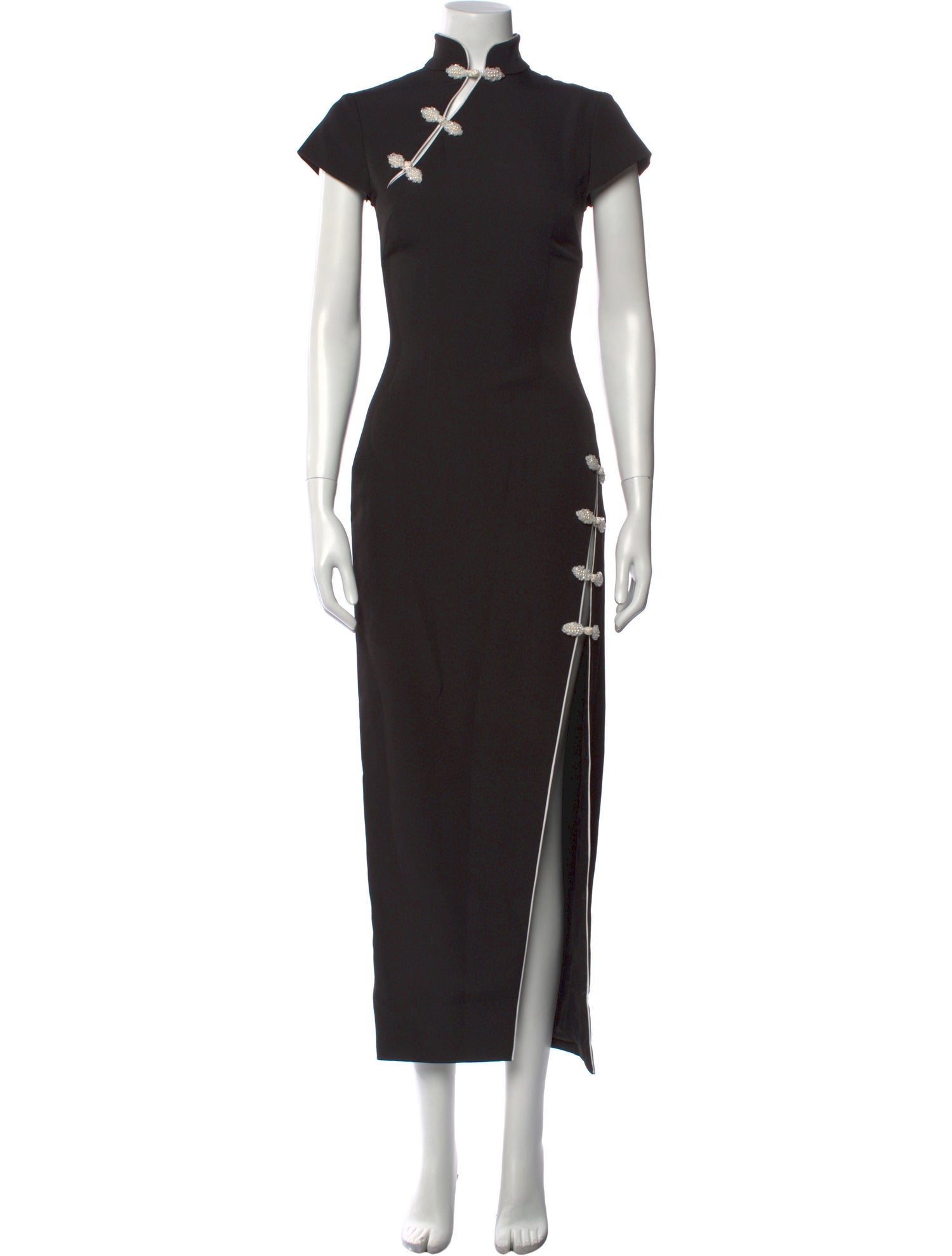 SAU LEE Mock Neck Long Dress