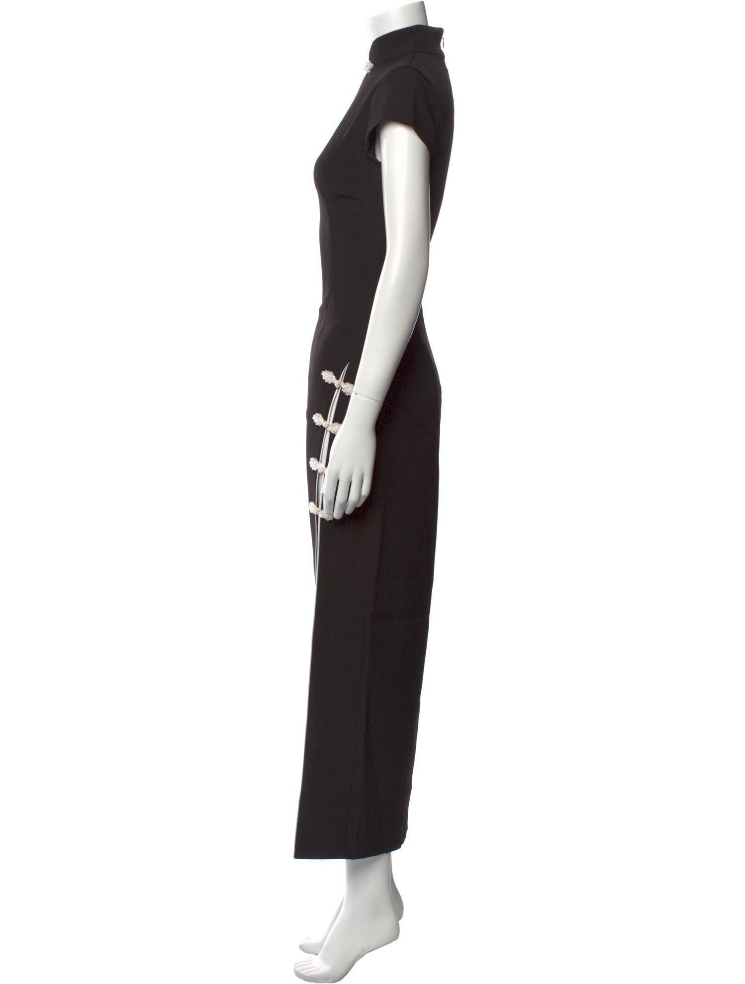 SAU LEE Mock Neck Long Dress