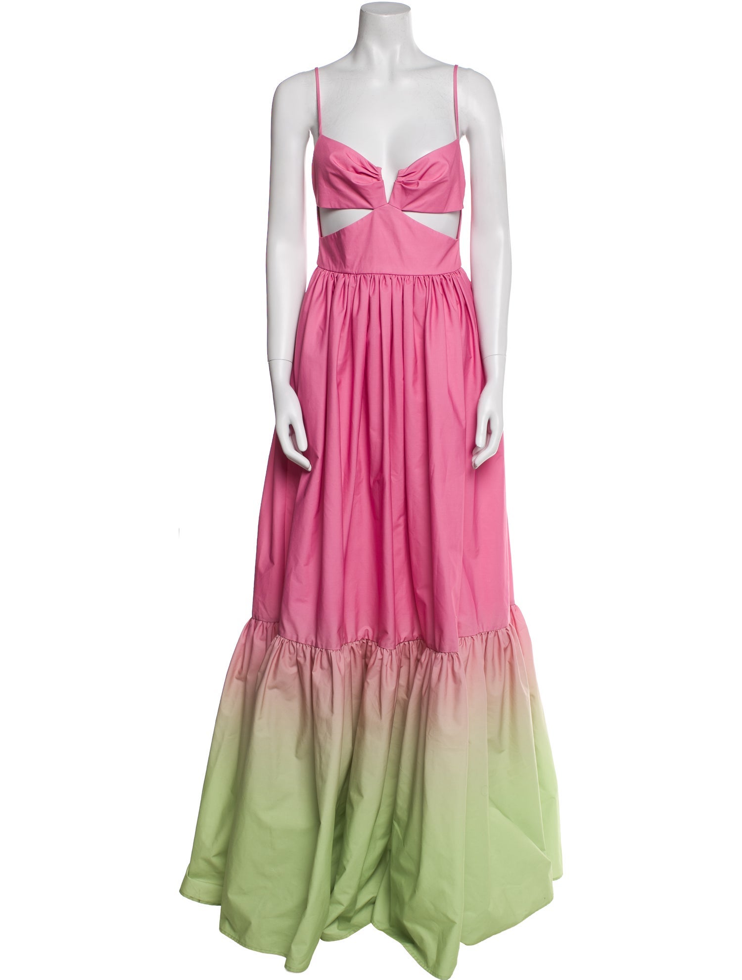 SAU LEE Tie-Dye Print Long Dress