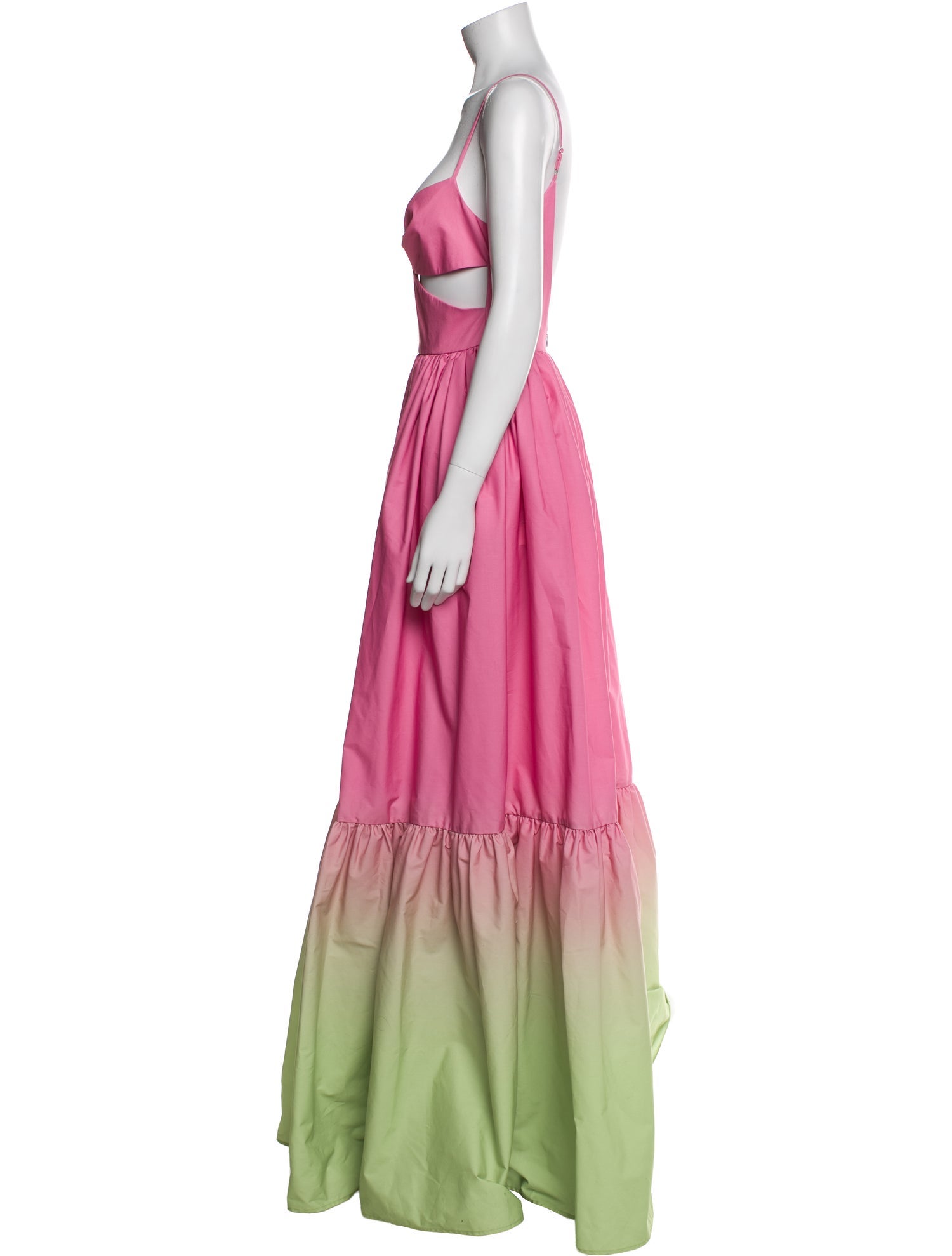 SAU LEE Tie-Dye Print Long Dress