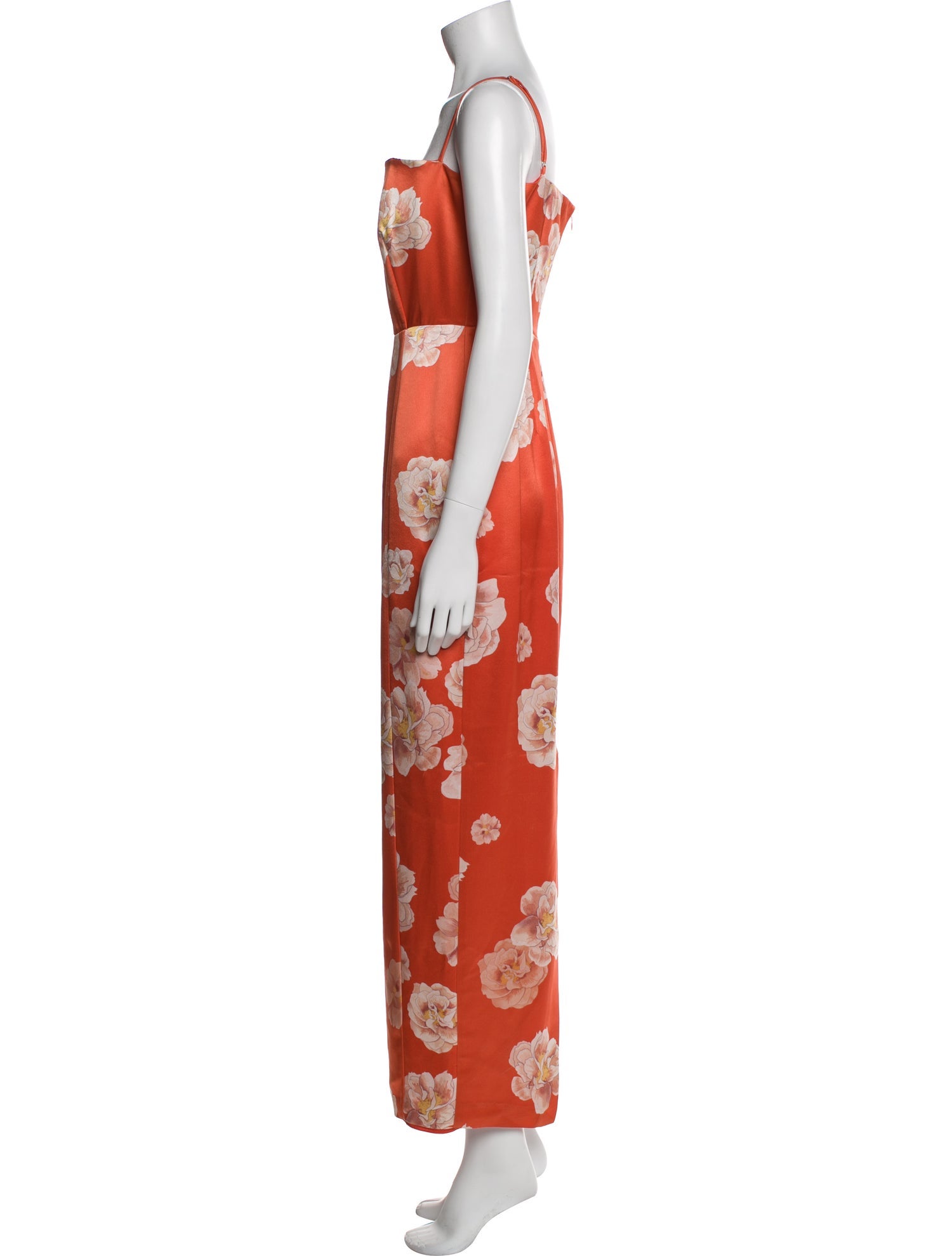 SAU LEE Floral Print Long Dress