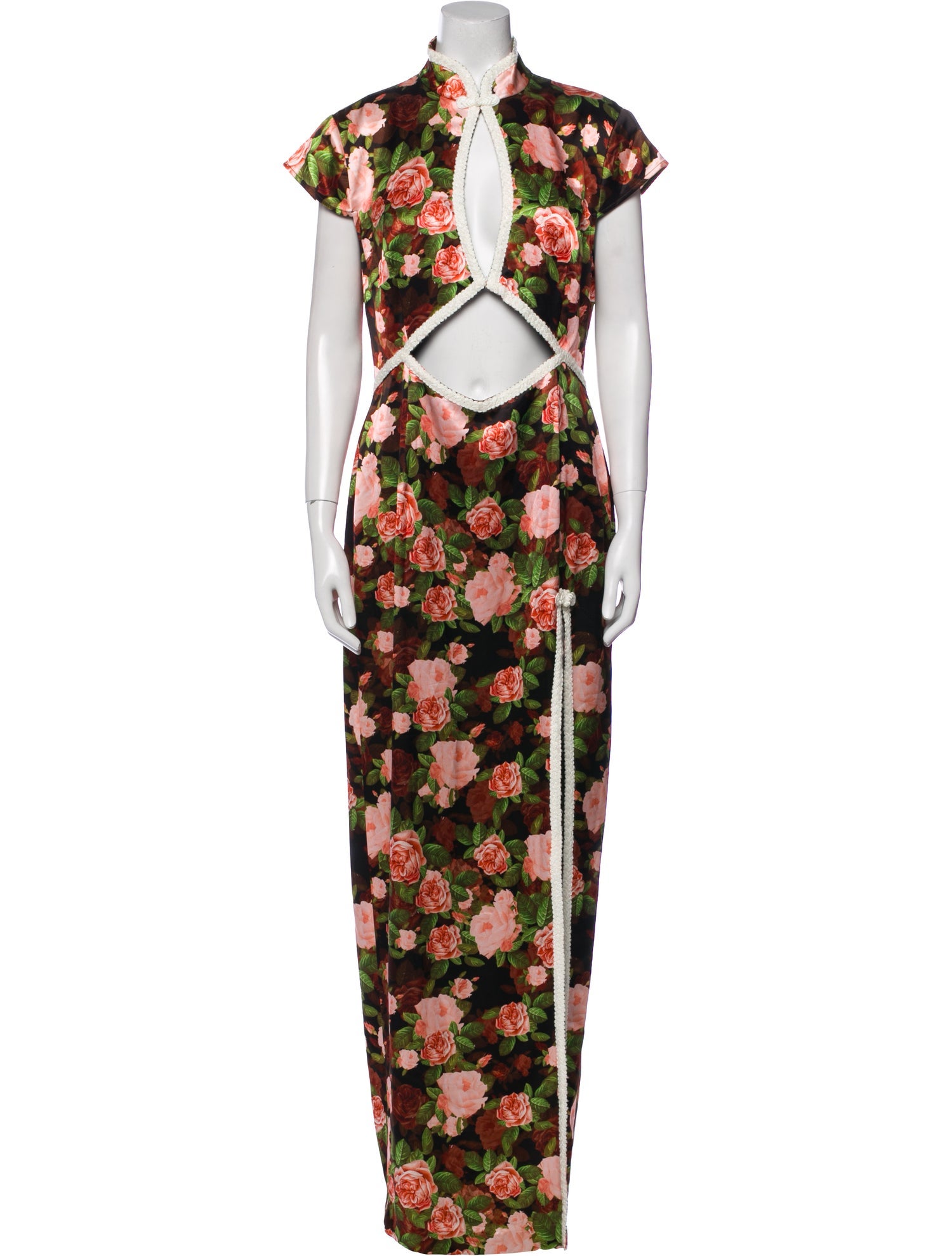 SAU LEE Floral Print Long Dress w/ Tags