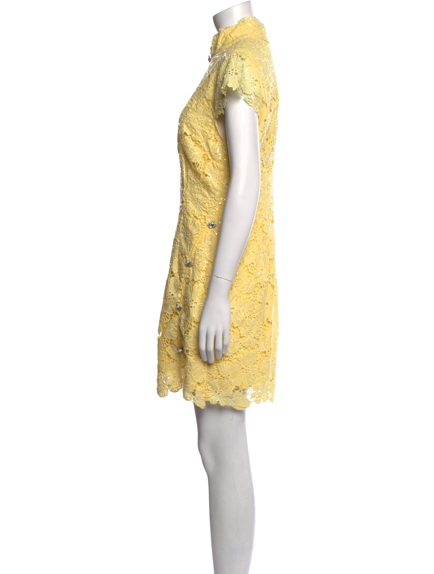 SAU LEE Lace Pattern Mini Dress w/ Tags