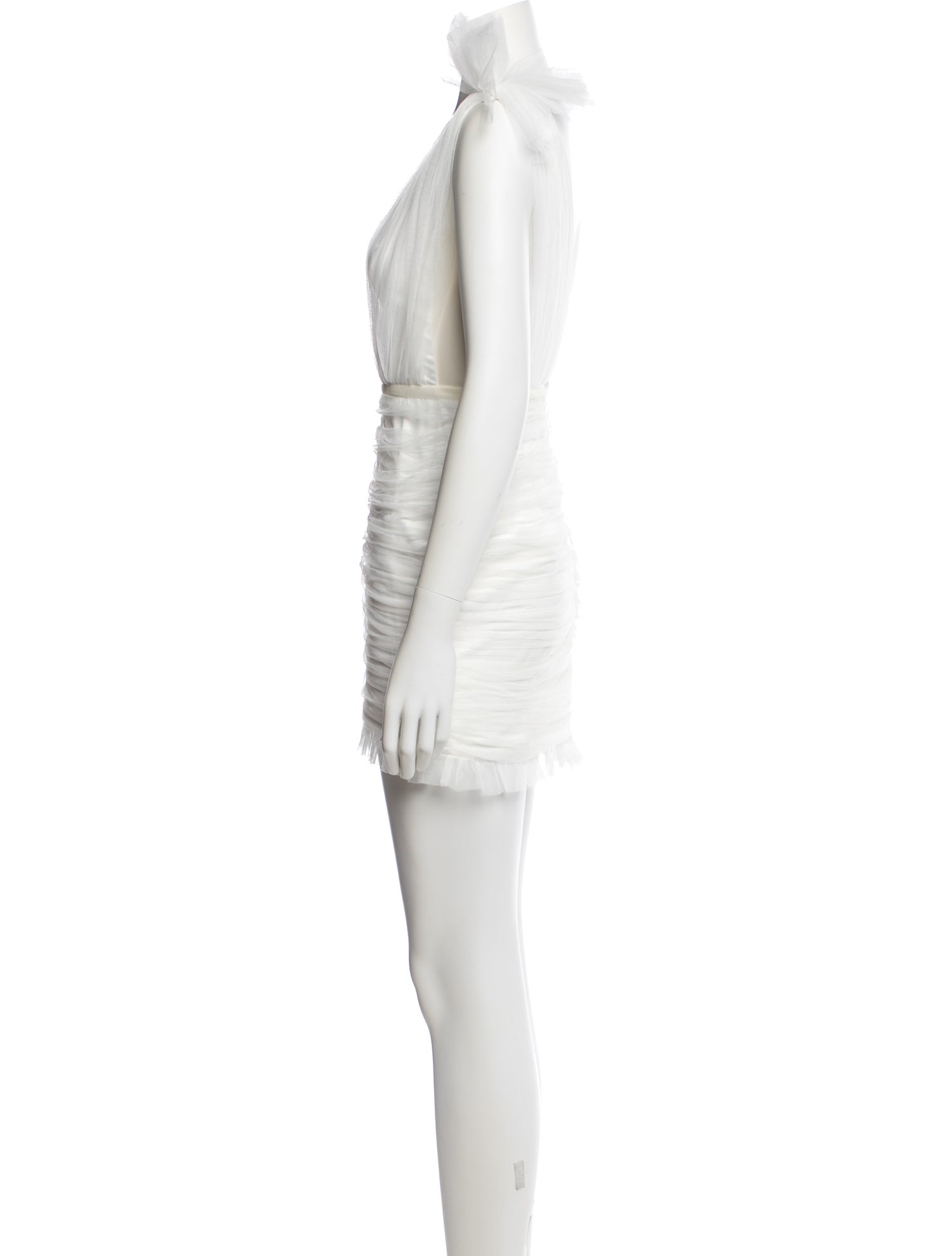 SAU LEE V-Neck Mini Dress