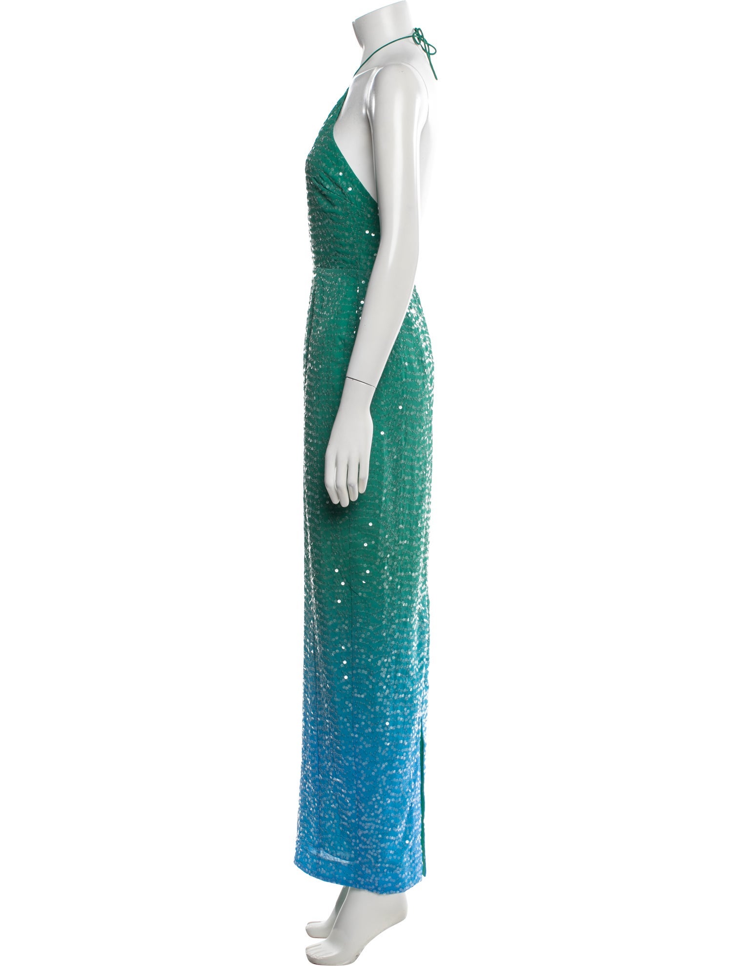SAU LEE Colorblock Pattern Long Dress w/ Tags