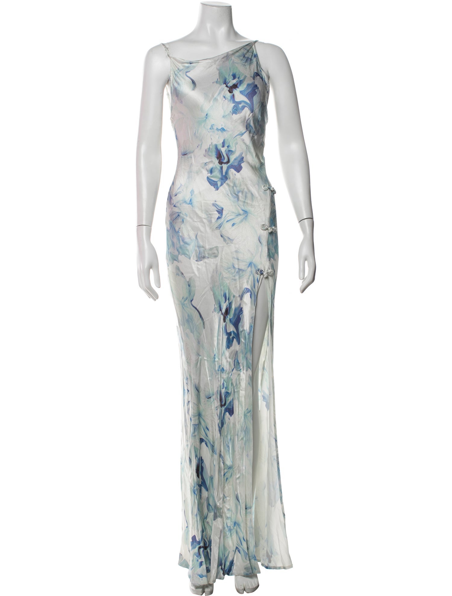 SAU LEE Floral Print Long Dress