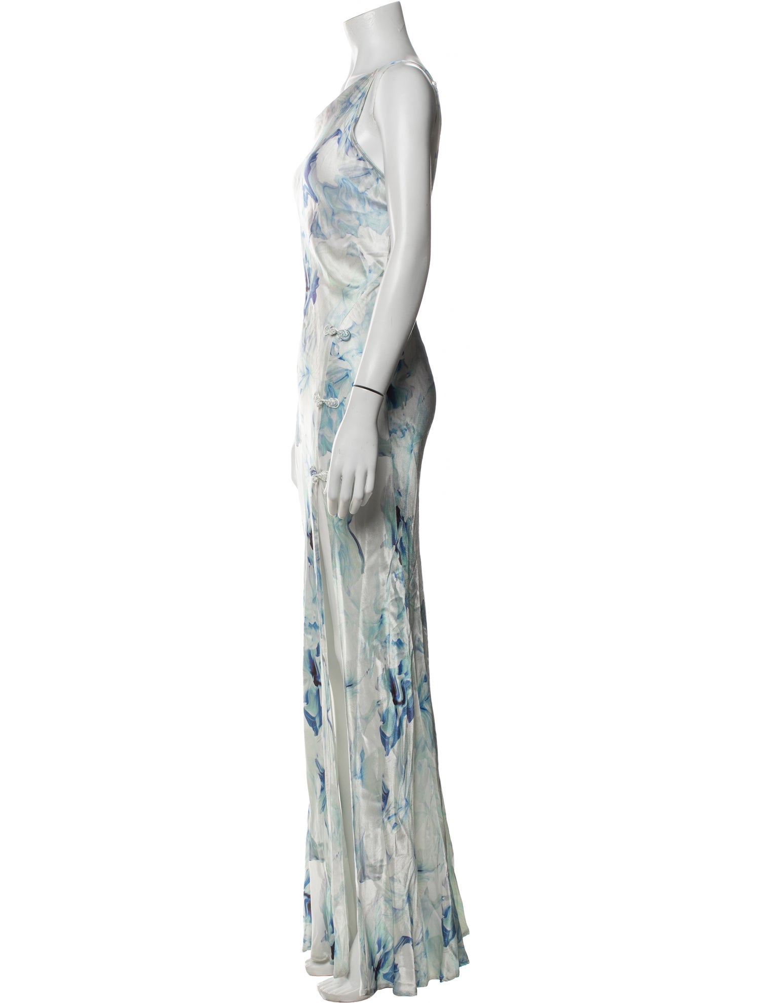 SAU LEE Floral Print Long Dress