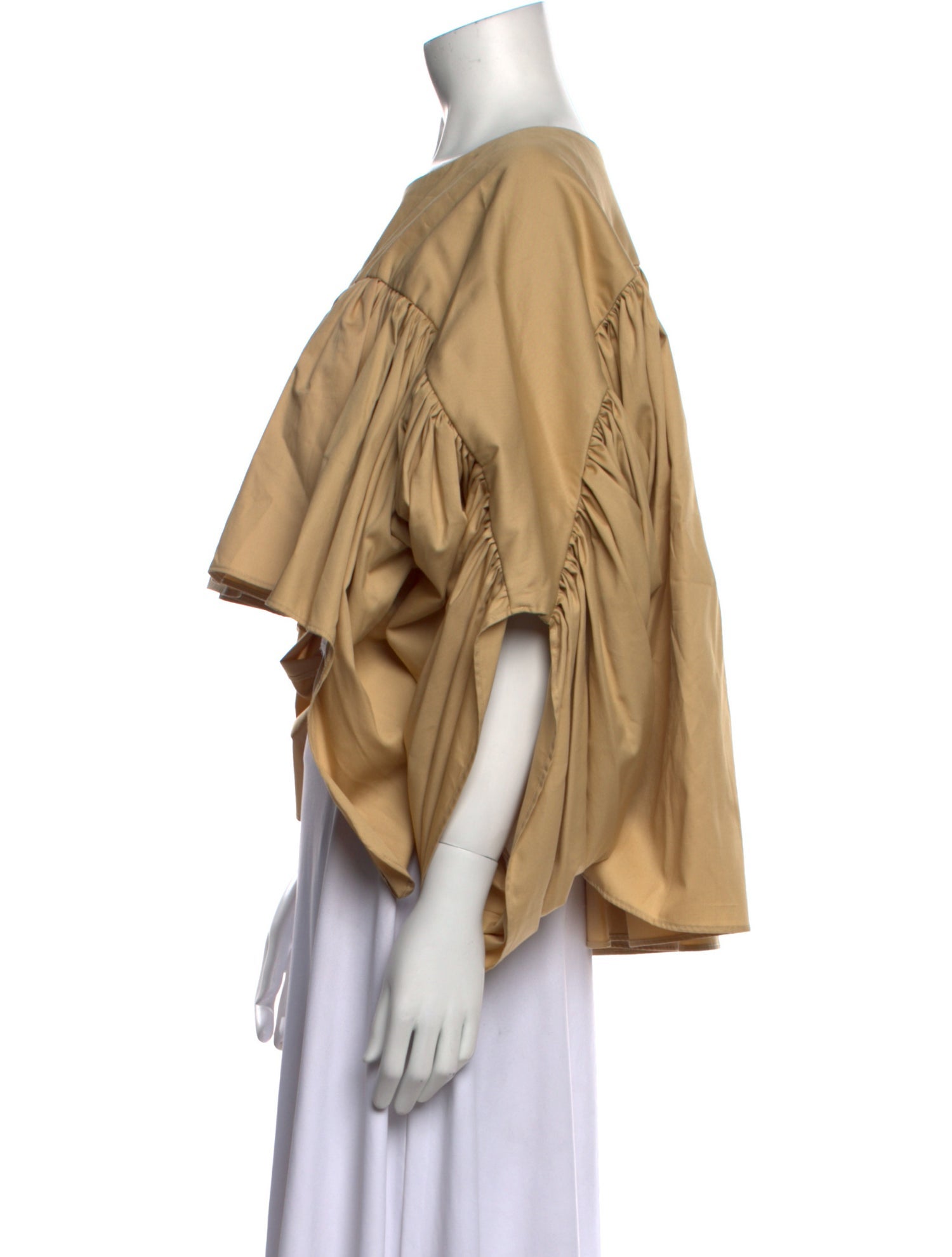 SLOAN Bateau Neckline Three-Quarter Sleeve Crop Top