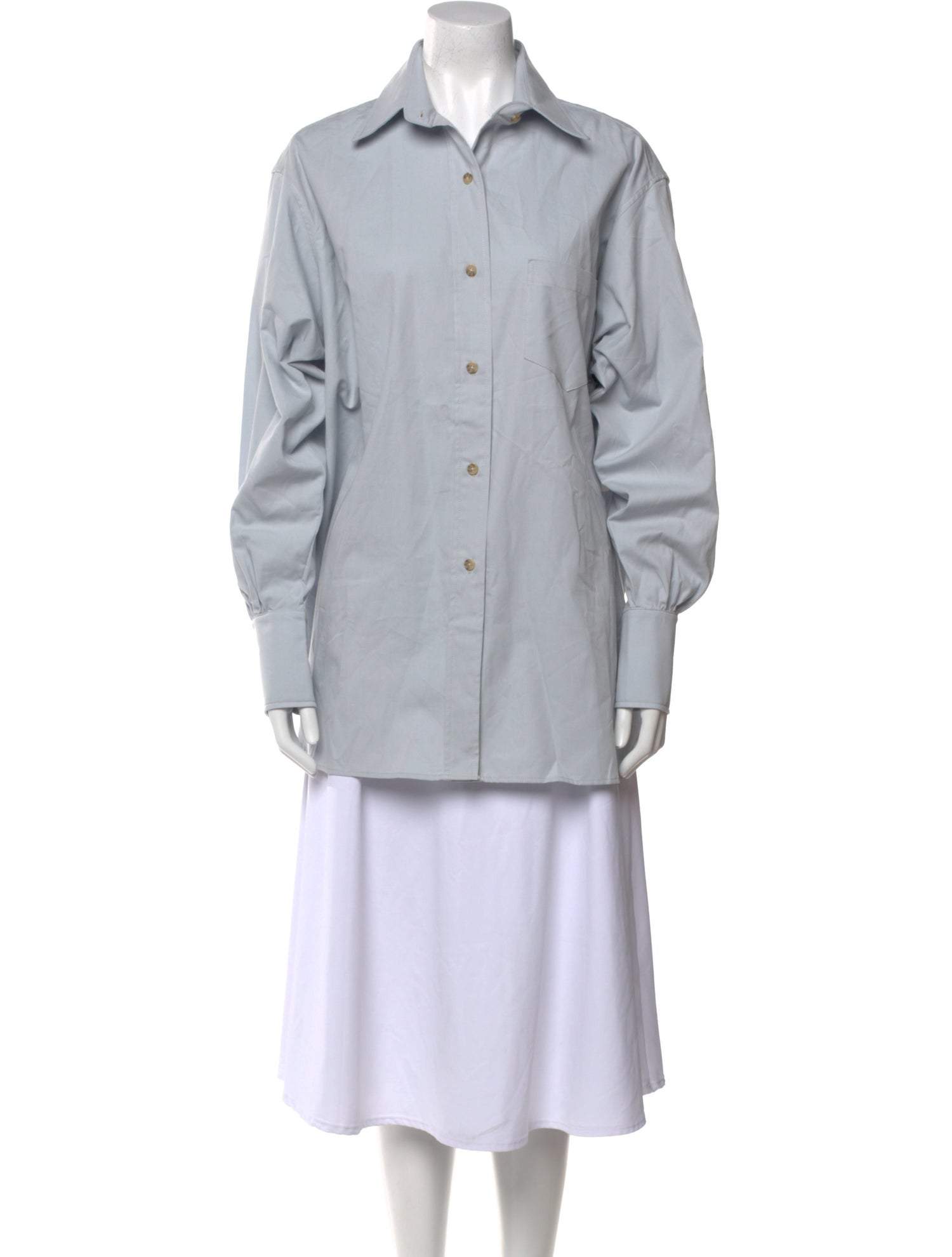 SLOAN Long Sleeve Button-Up Top