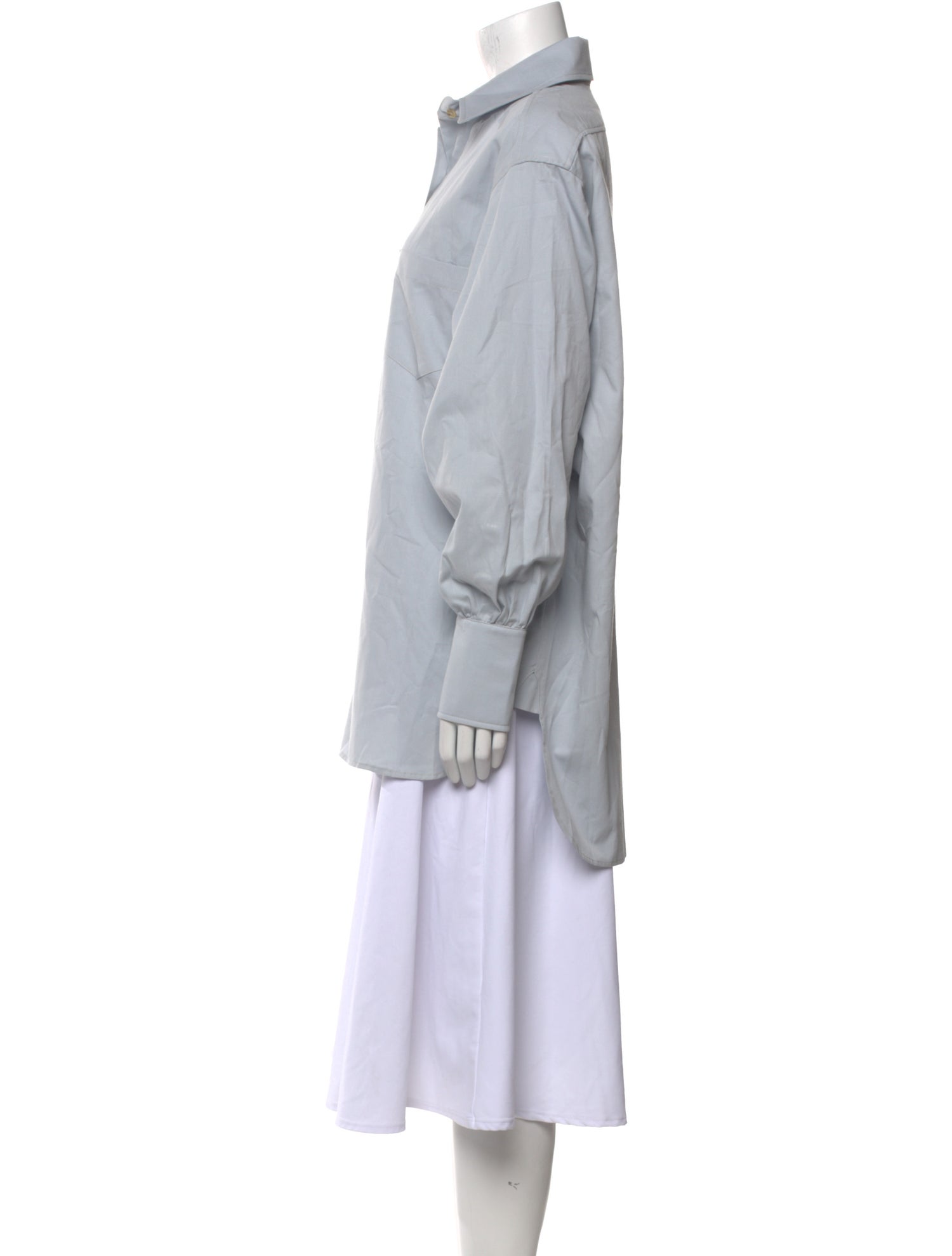 SLOAN Long Sleeve Button-Up Top