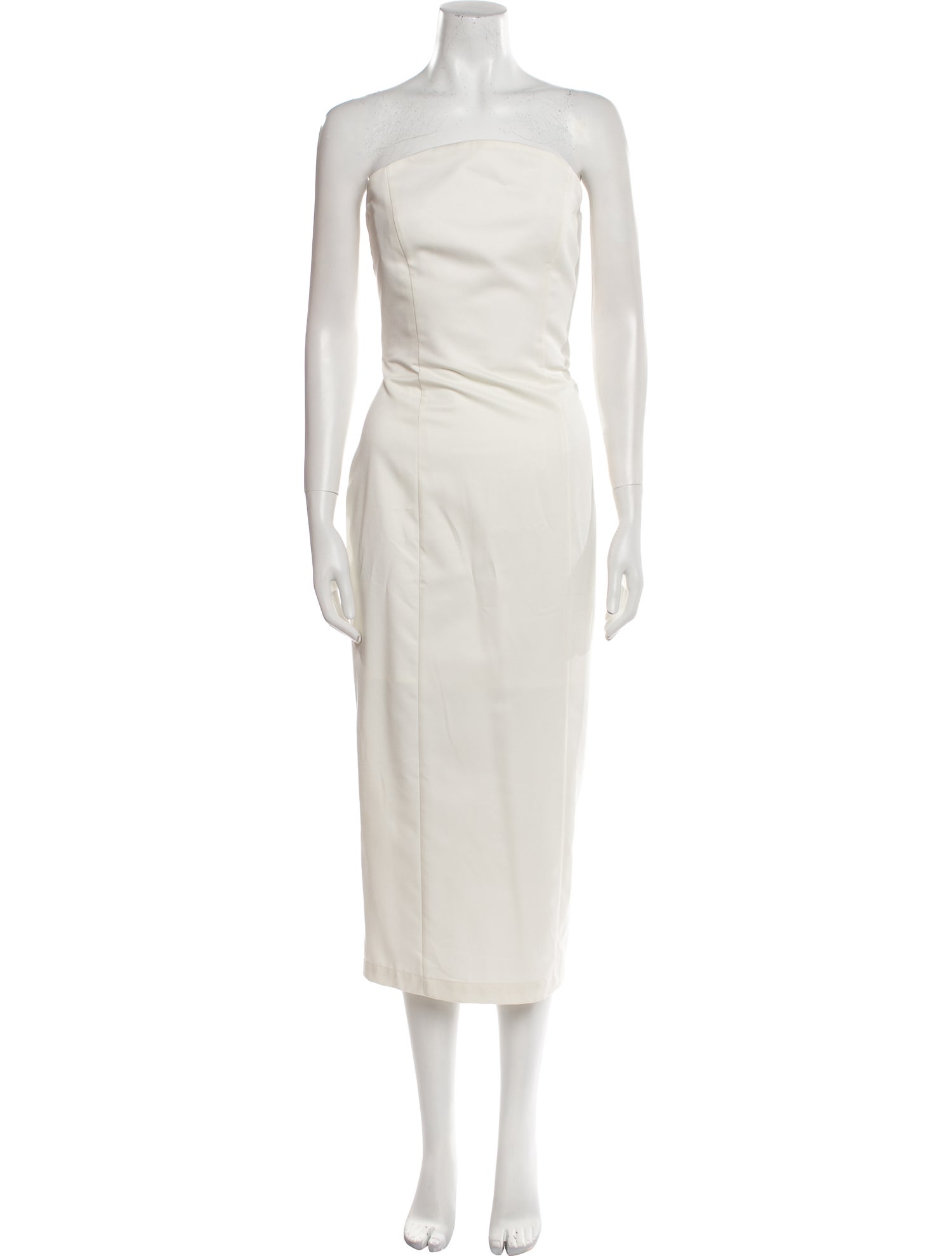 SLOAN Strapless Midi Length Dress