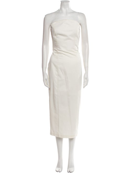 SLOAN Strapless Midi Length Dress