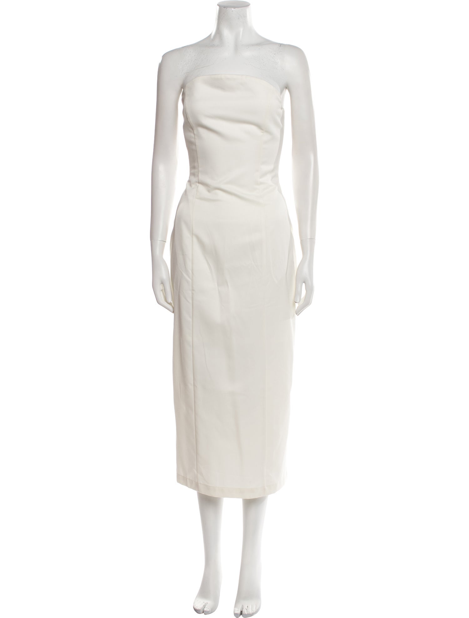 SLOAN Strapless Midi Length Dress