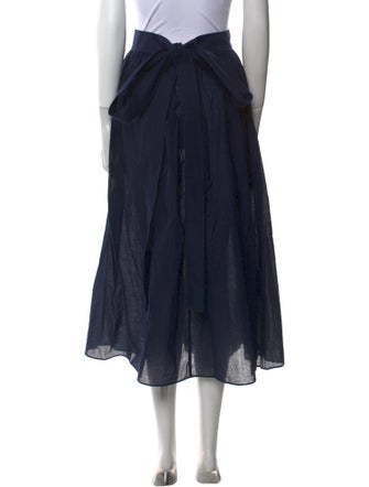 SLOAN Pleated Accents Midi Length Skirt