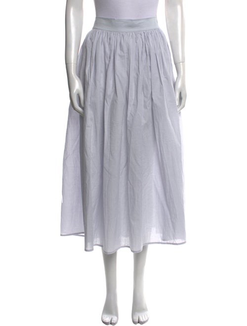 SLOAN Pleated Accents Midi Length Skirt