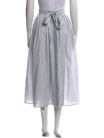 SLOAN Pleated Accents Midi Length Skirt