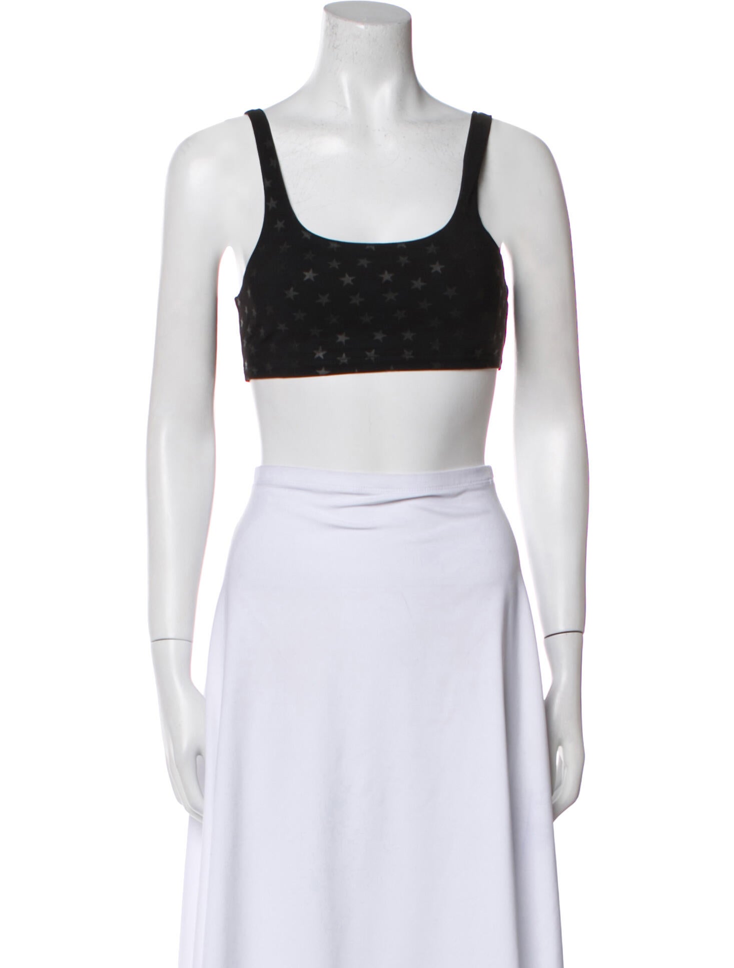 Saint Laurent x Alo Yoga Square Neckline Sleeveless Crop Top w/ Tags