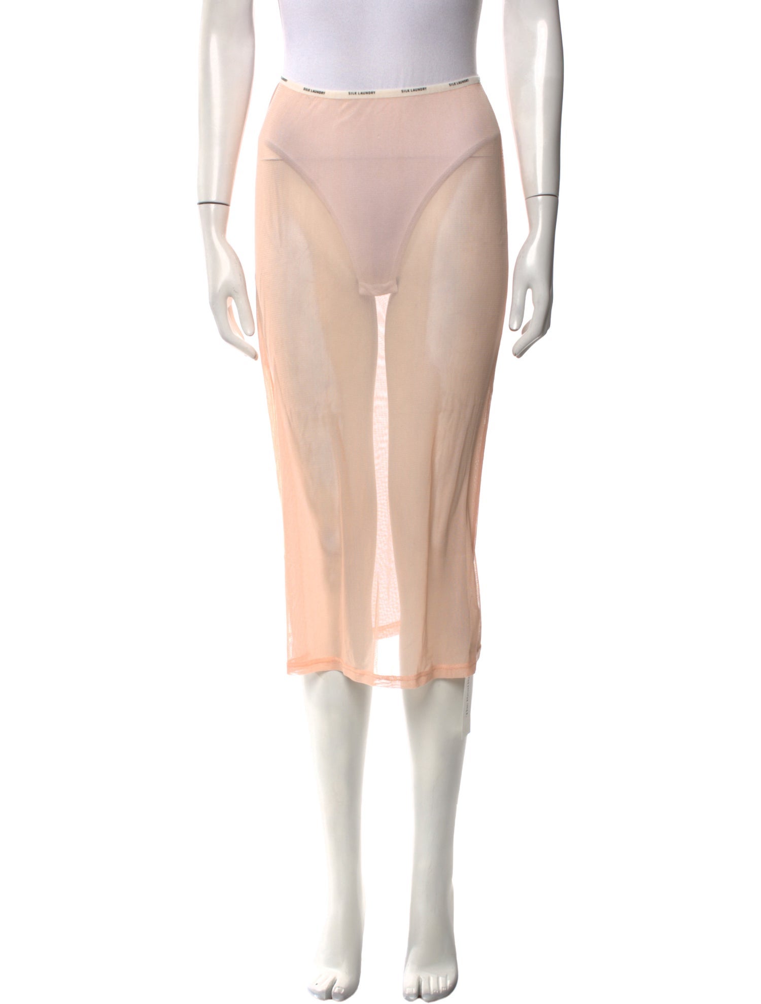 Silk Laundry Knee-Length Skirt