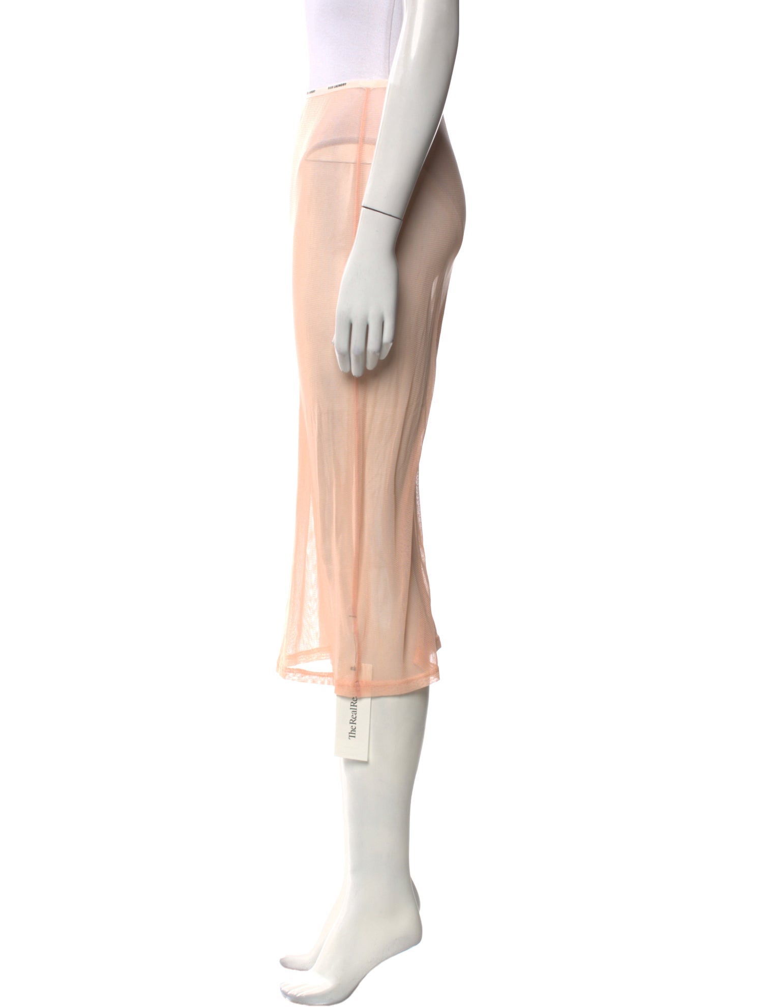 Silk Laundry Knee-Length Skirt