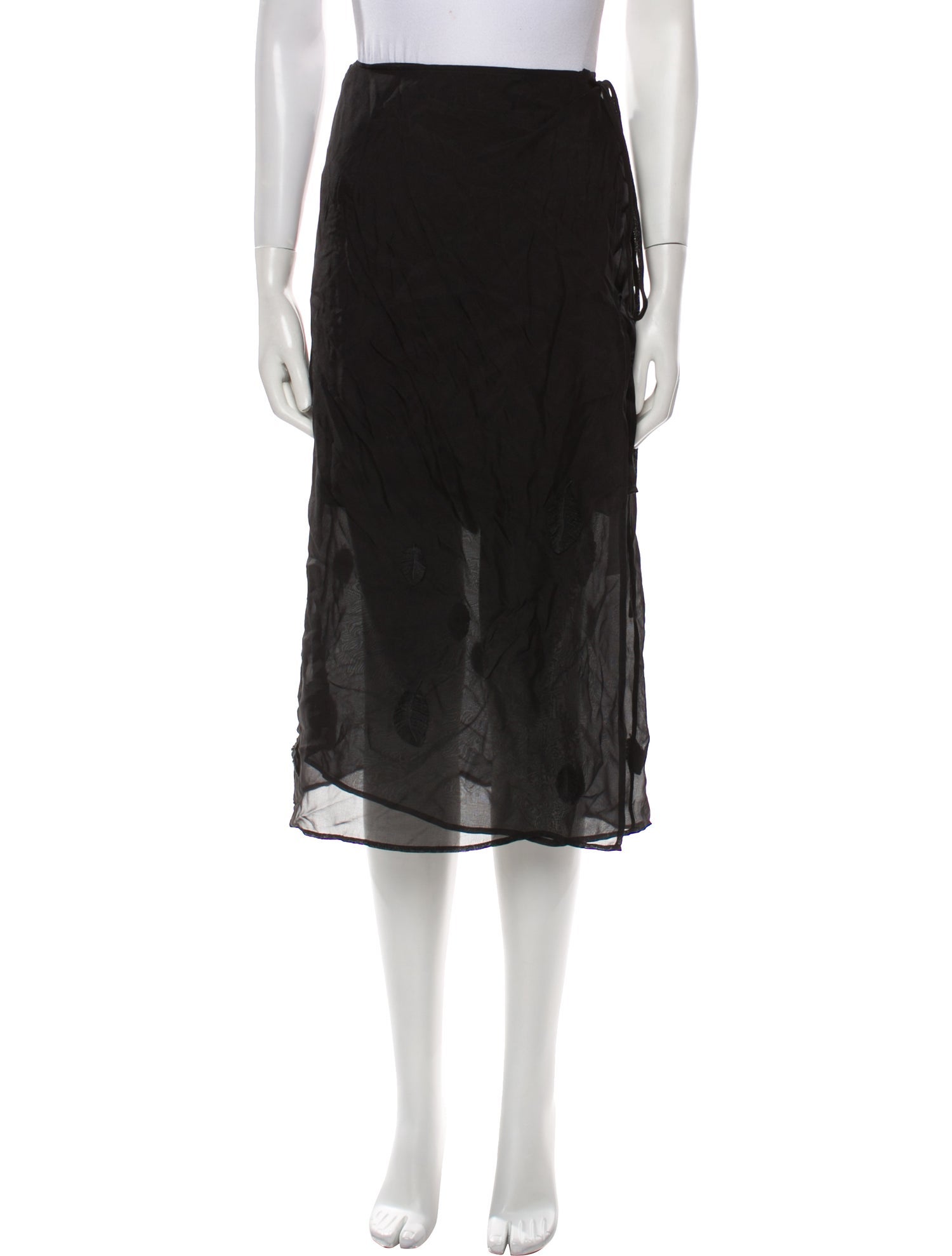 Silk Laundry Silk Midi Length Skirt