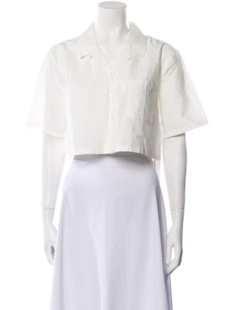 Silk Laundry Short Sleeve Crop Top