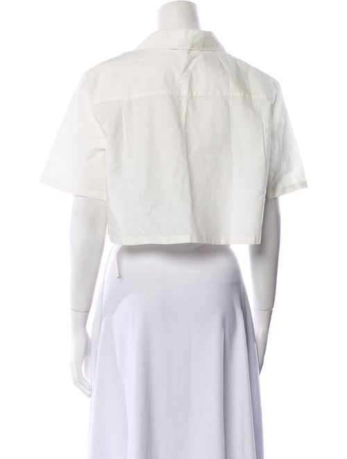 Silk Laundry Short Sleeve Crop Top