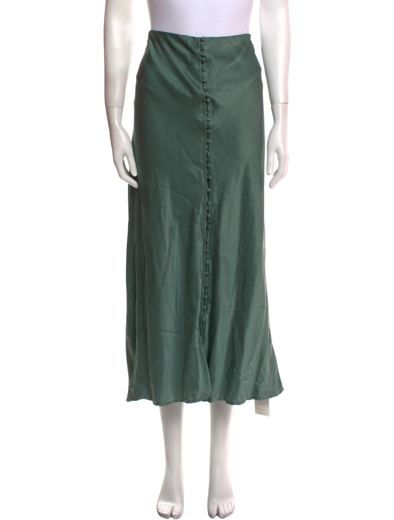 Silk Laundry Silk Midi Length Skirt