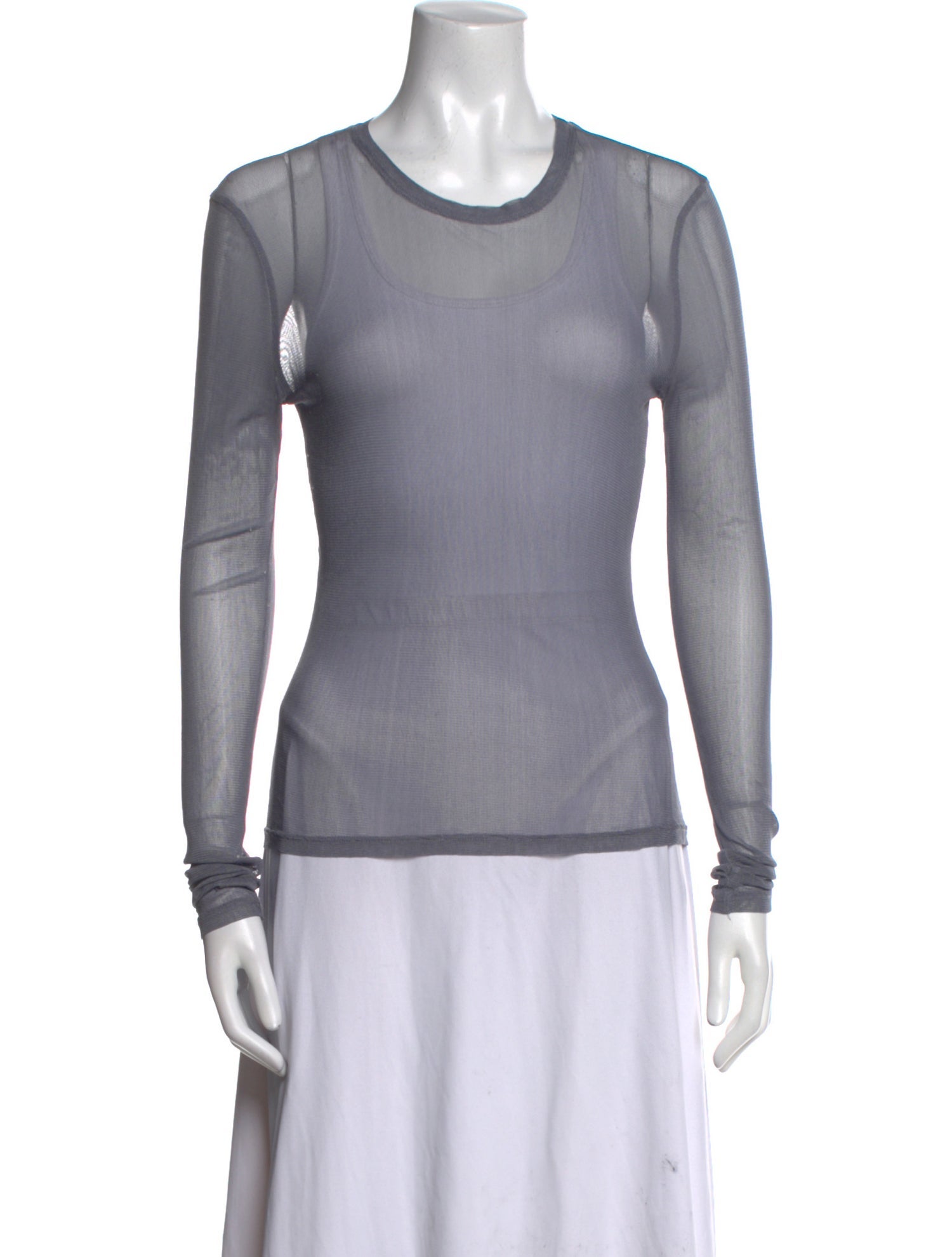 Silk Laundry Silk Scoop Neck Top