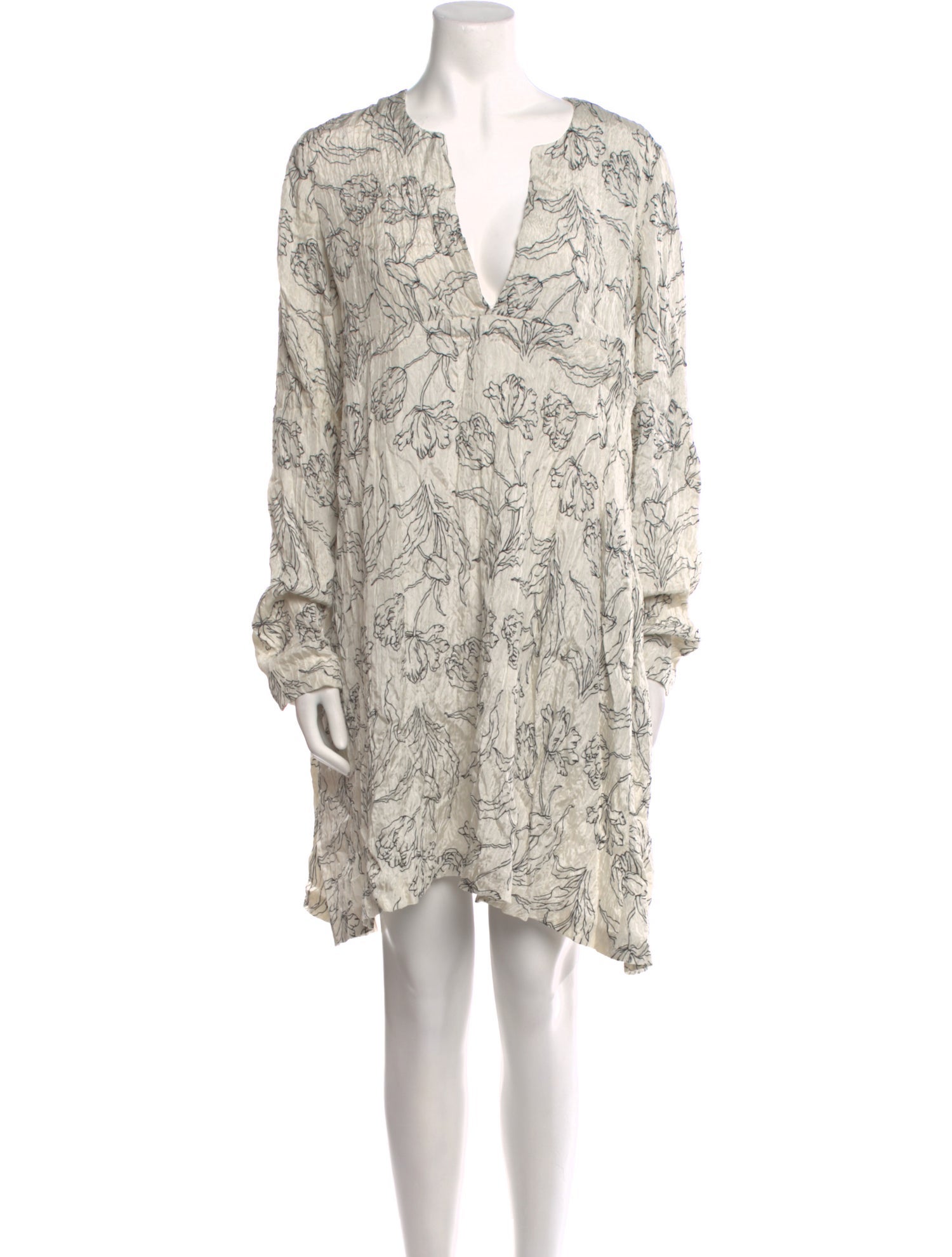 Silk Laundry Silk Mini Dress