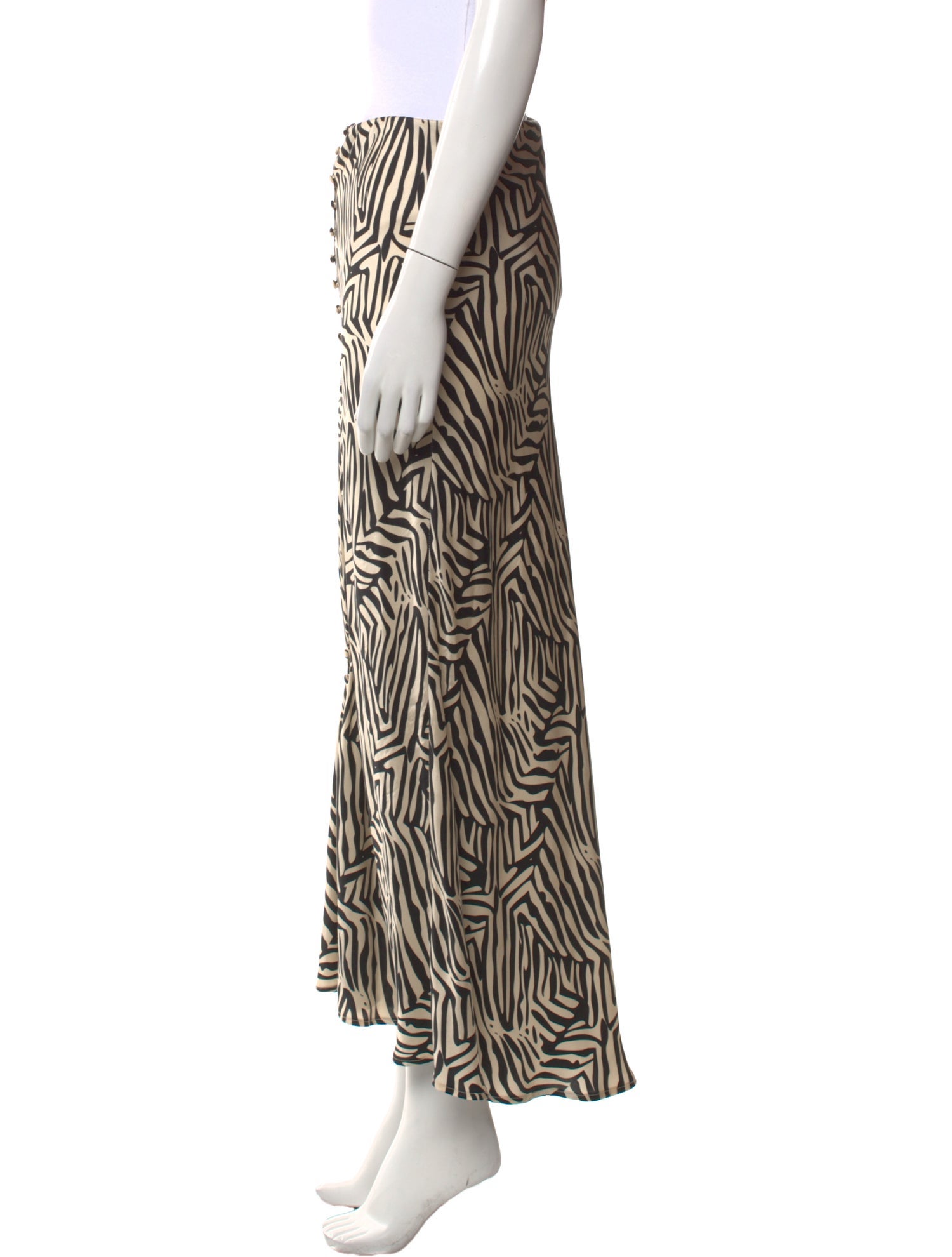 Silk Laundry Silk Midi Length Skirt