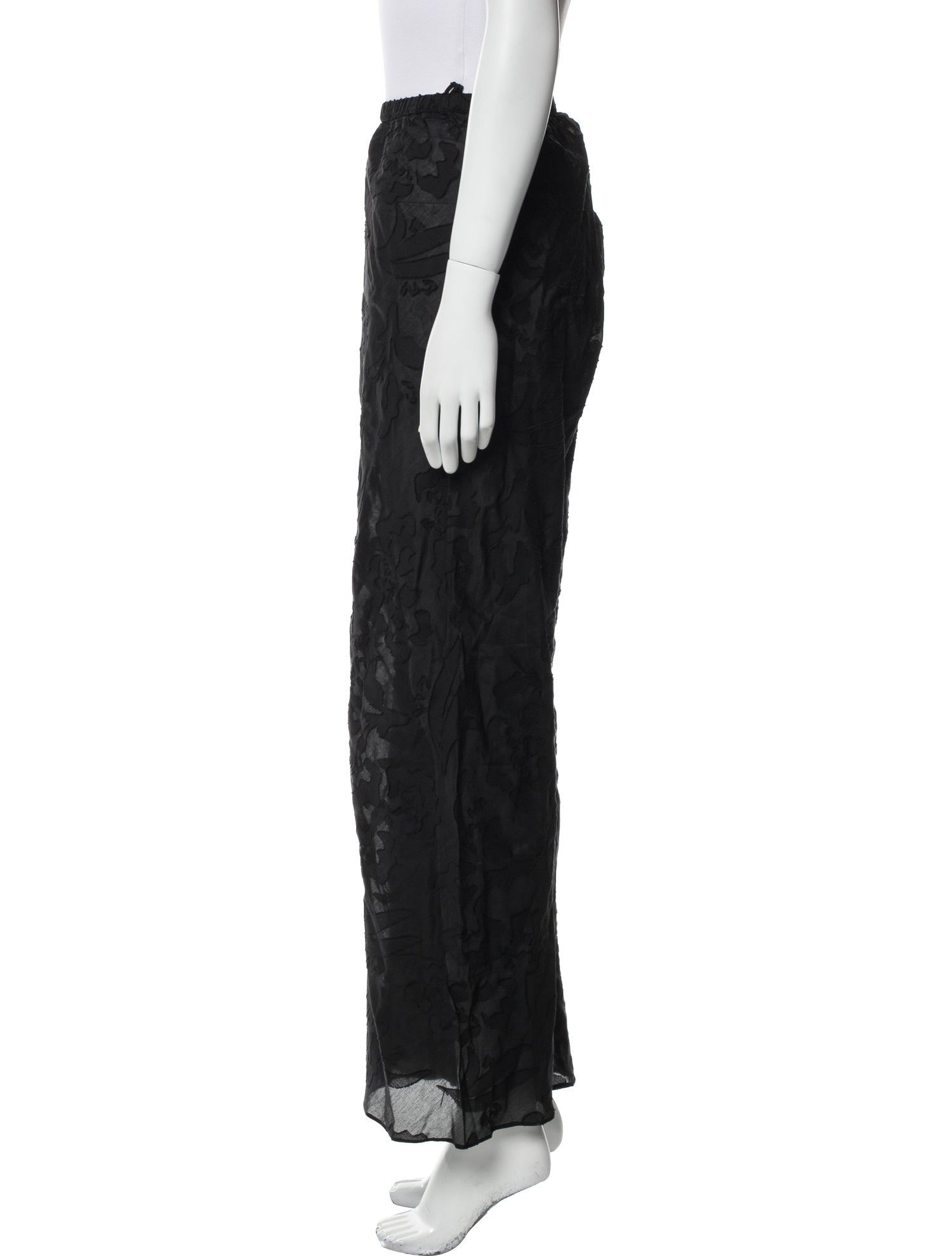 Silk Laundry Lace Pattern Wide Leg Pants w/ Tags