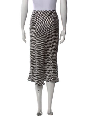 Silk Laundry Silk Midi Length Skirt