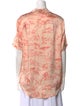 Silk Laundry Silk Printed Button-Up Top