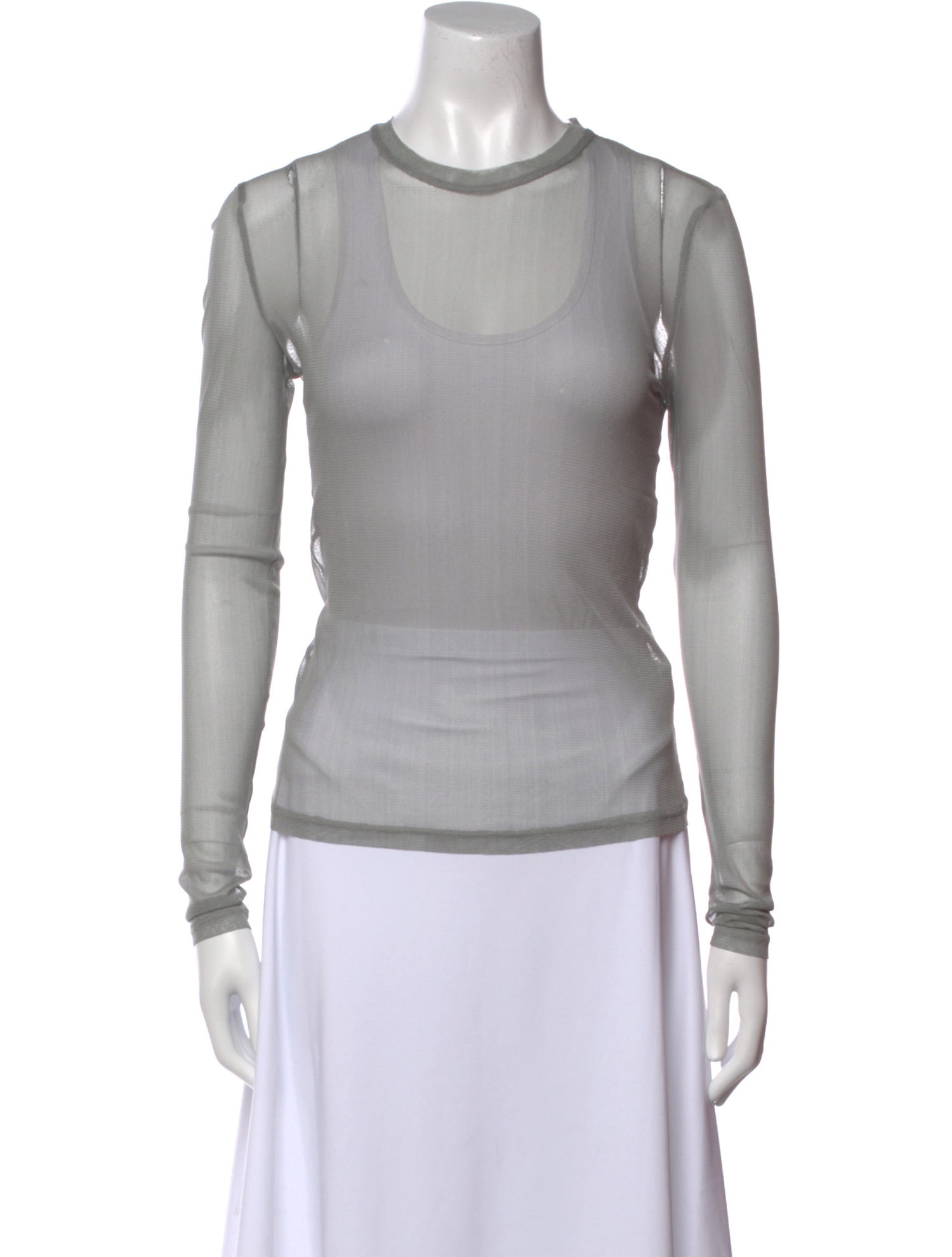 Silk Laundry Silk Crew Neck Top