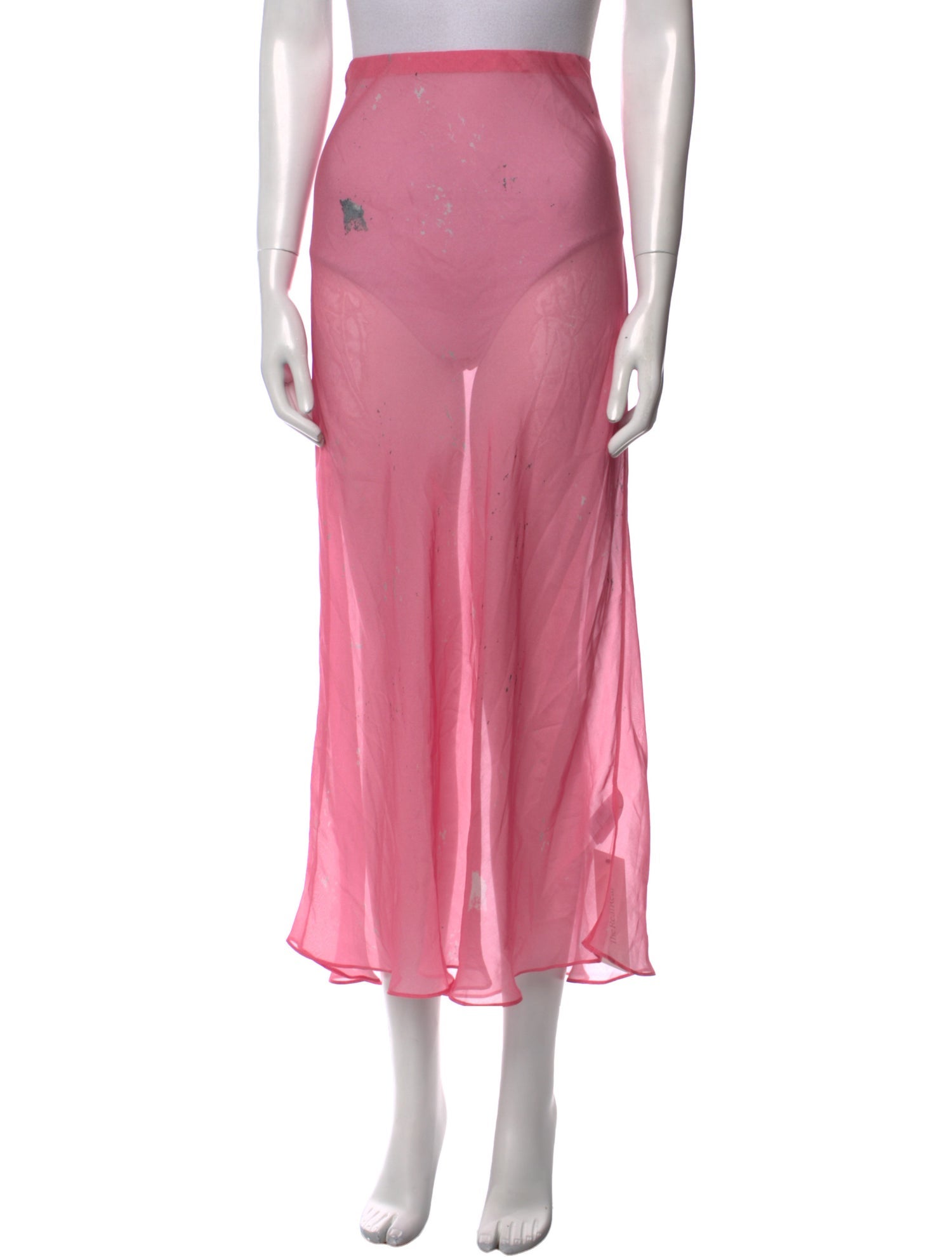 Silk Laundry Silk Midi Length Skirt