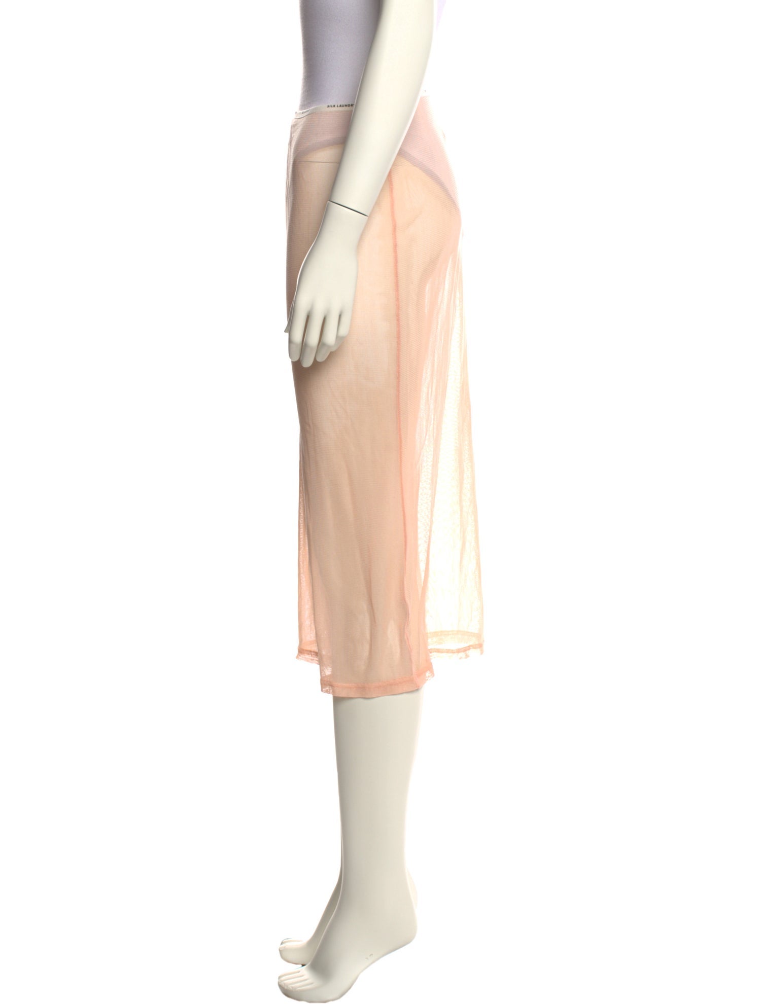 Silk Laundry Knee-Length Skirt