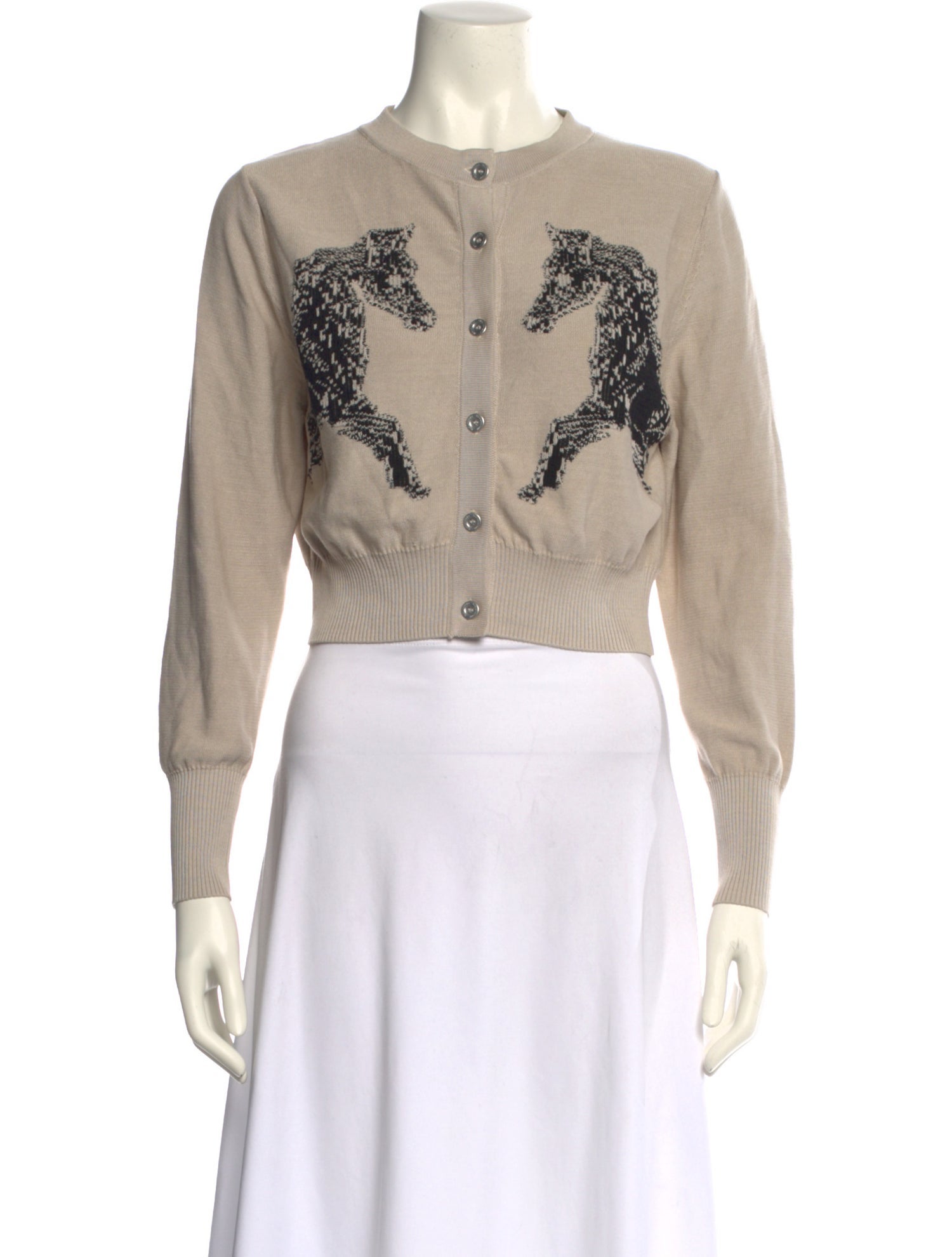 Silk Laundry Silk Graphic Print Sweater