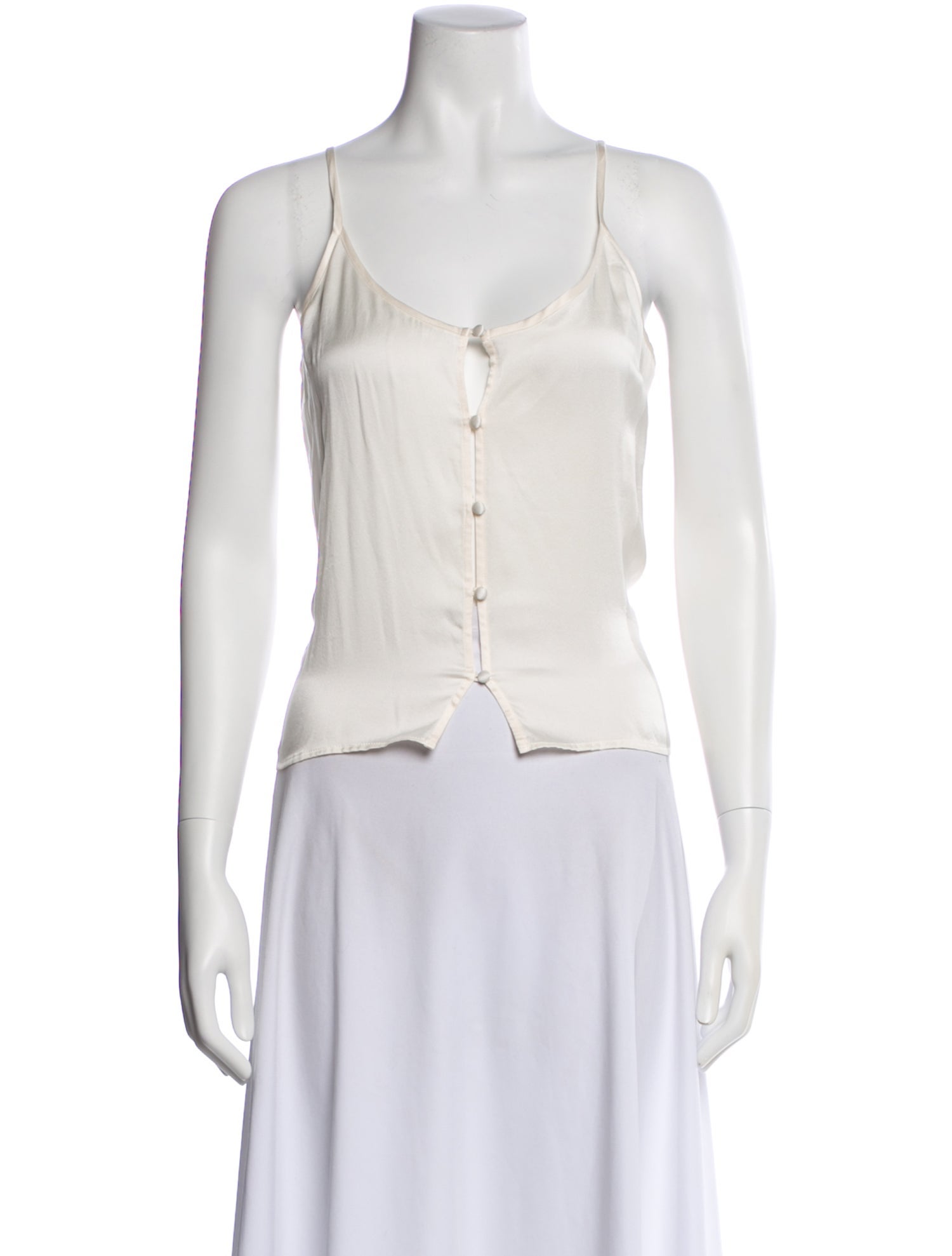 Silk Laundry Silk Scoop Neck Top