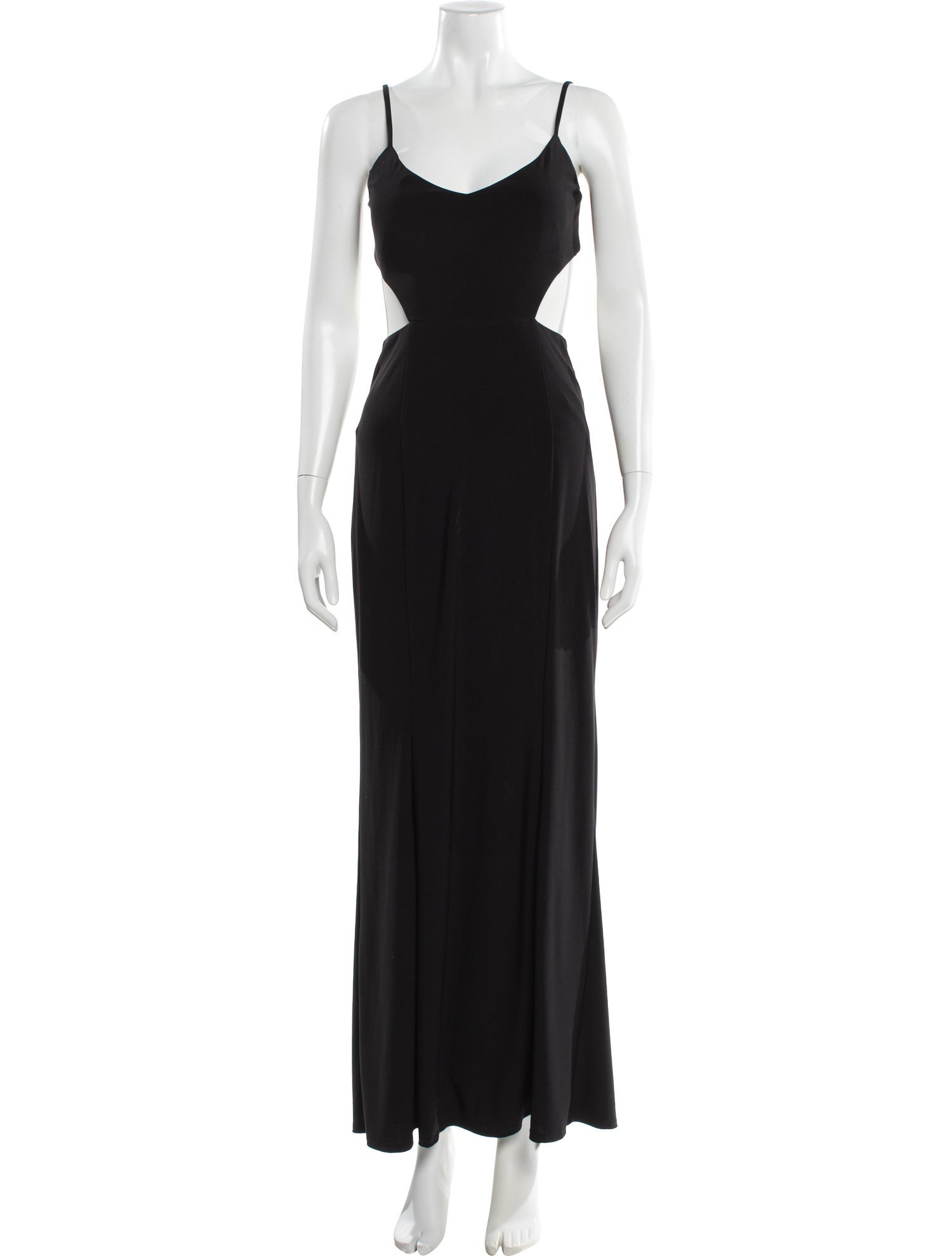 Silk Laundry Scoop Neck Long Dress