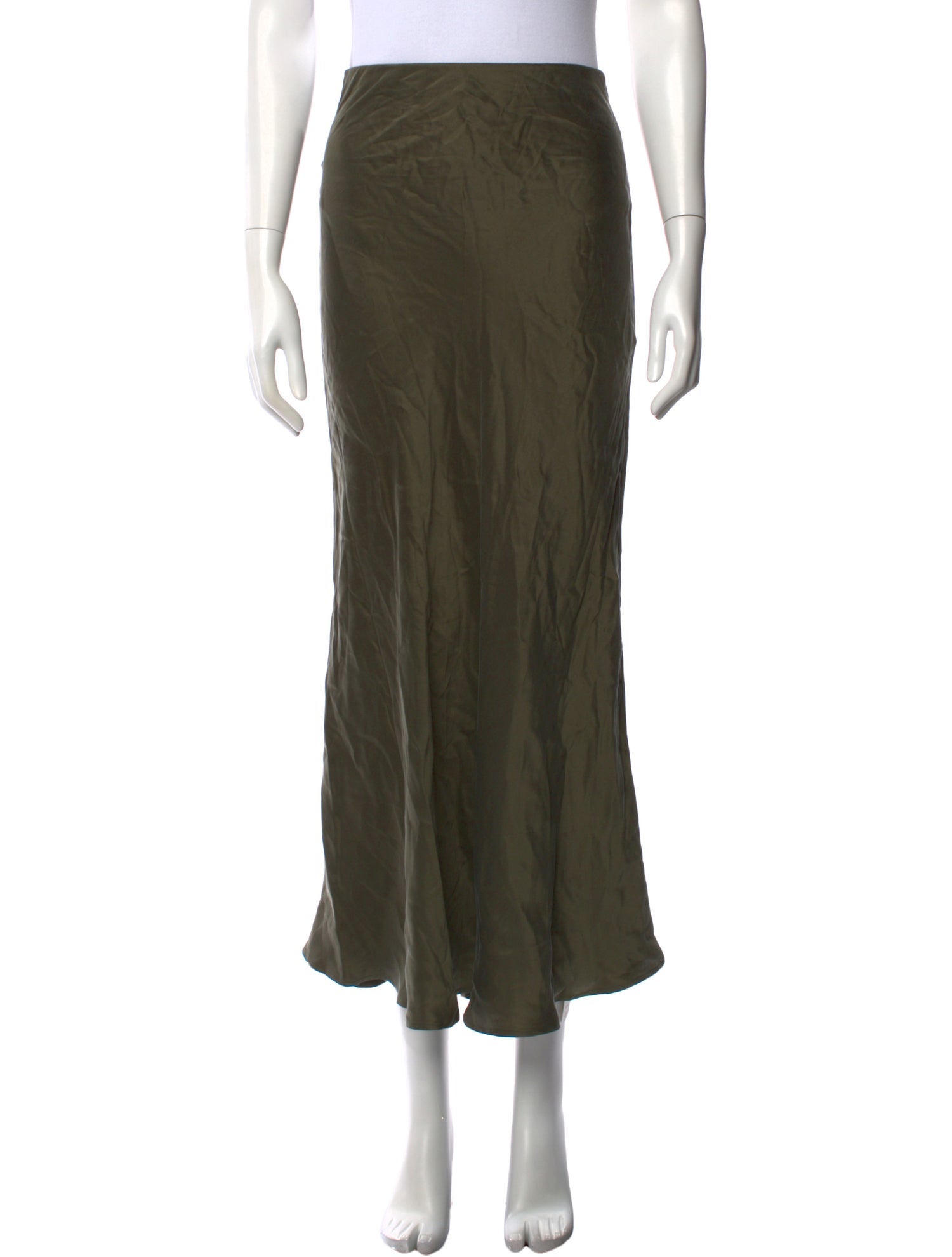 Silk Laundry Silk Midi Length Skirt