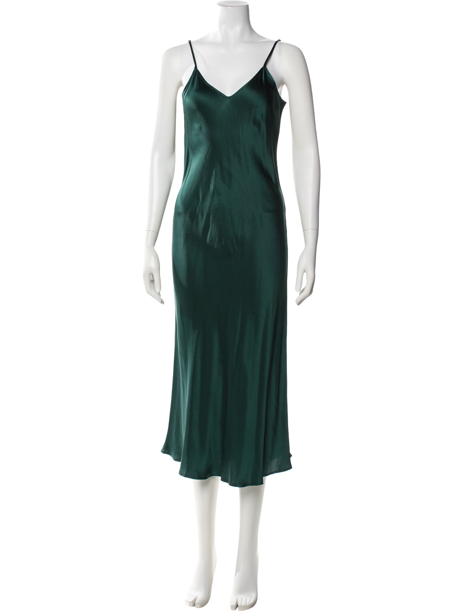slim fit dress slacks The Stunning Brooklyn Dress in Forest Green Satin – Rewritten main image 1